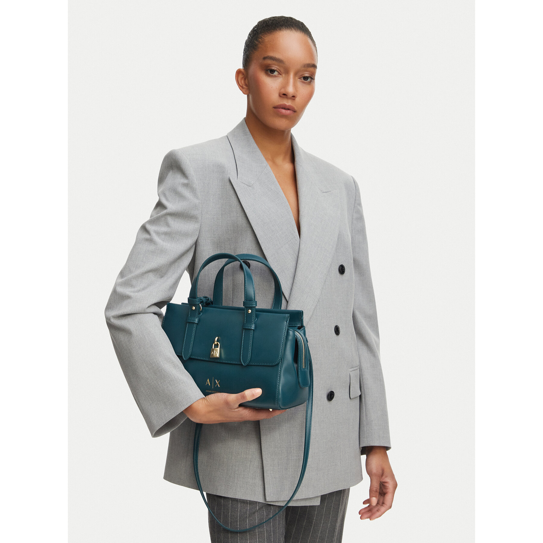 Дамска чанта Armani Exchange XW003055 AF28605 U7338 Зелен