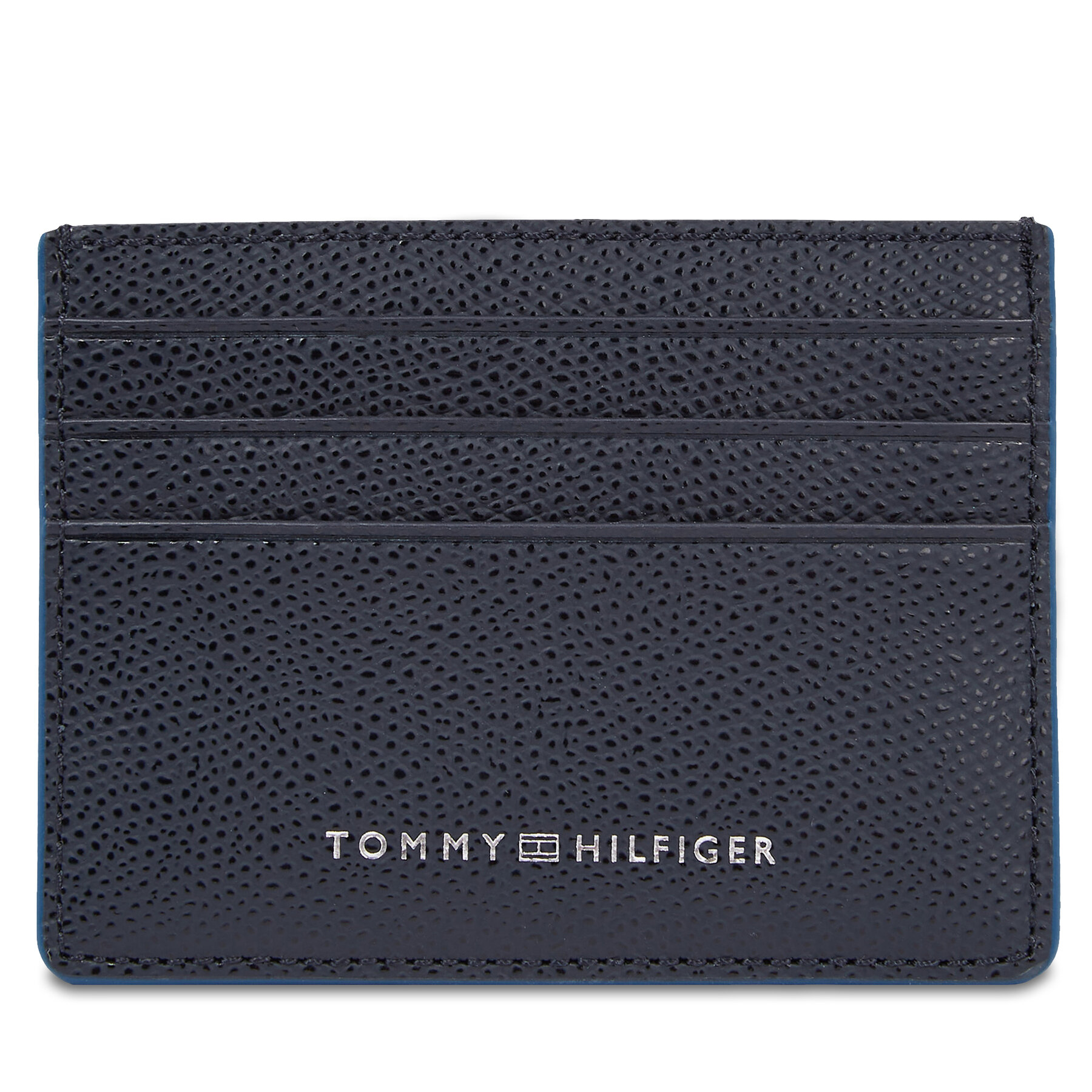Korthållare Tommy Hilfiger Th Struc Leather Cc Holder AM0AM11606 Space Blue DW6