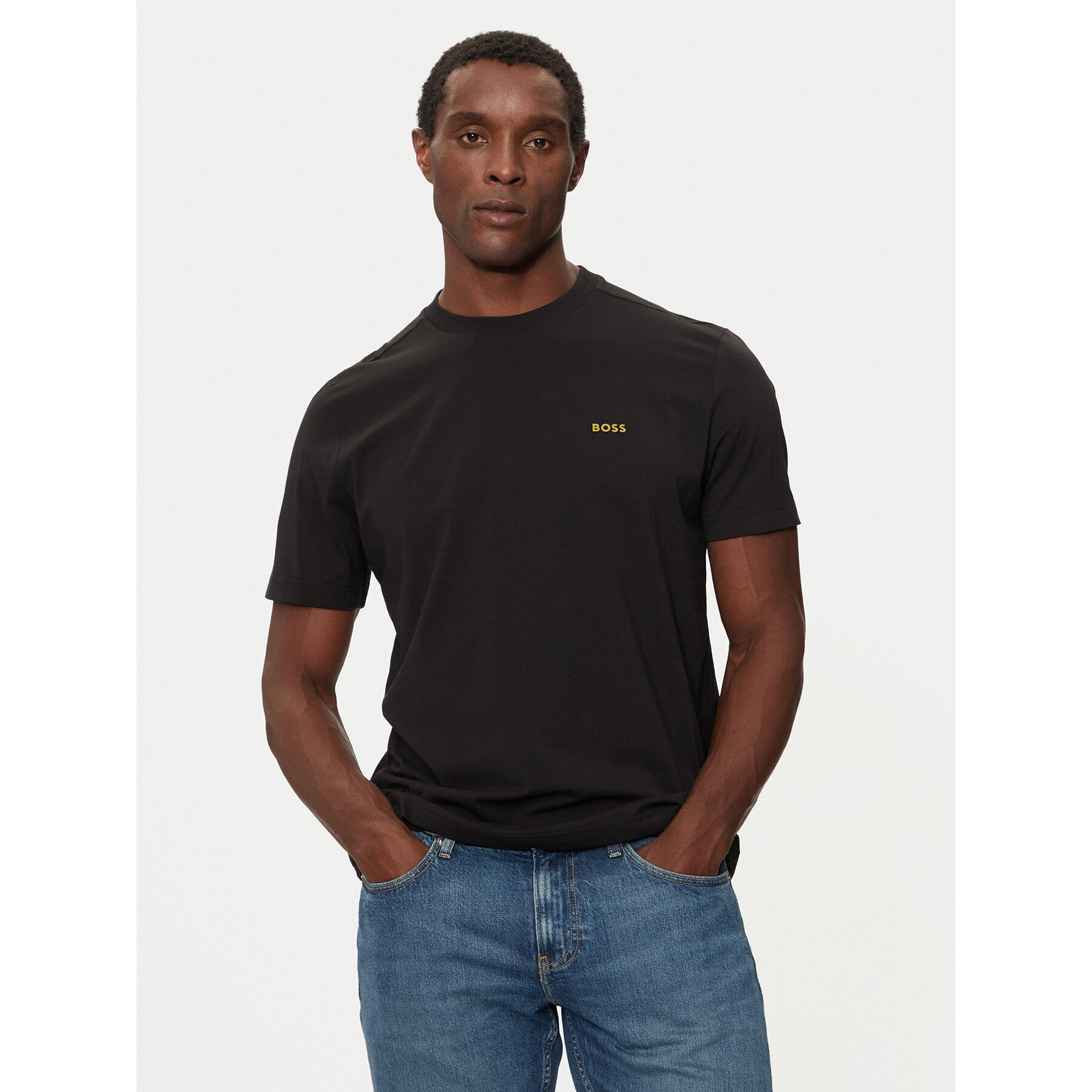 Boss Majica 50506373 Črna Regular Fit