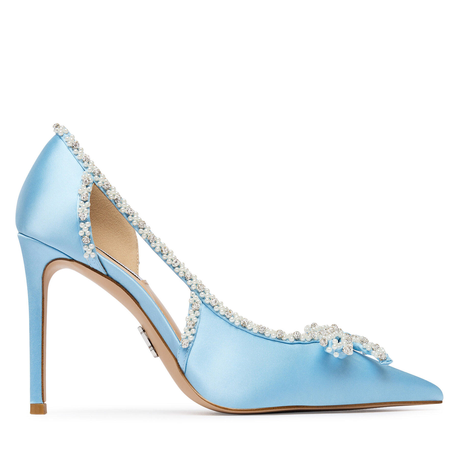 Čevlji z visoko peto Steve Madden Tandi 11005583 Svetlo modra