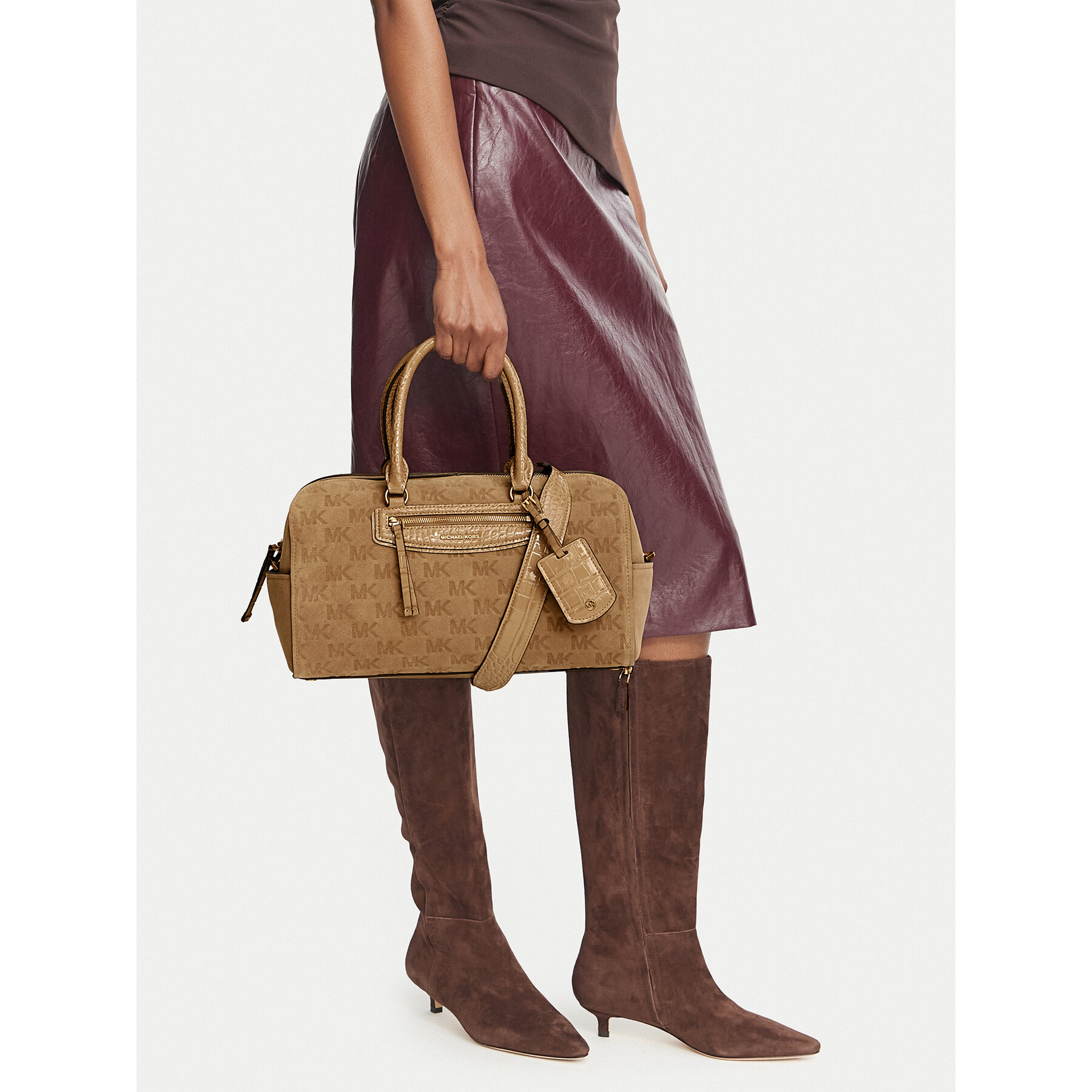 Geantă MICHAEL Michael Kors Jet Set Travel 30F6ATVS6S Kaki