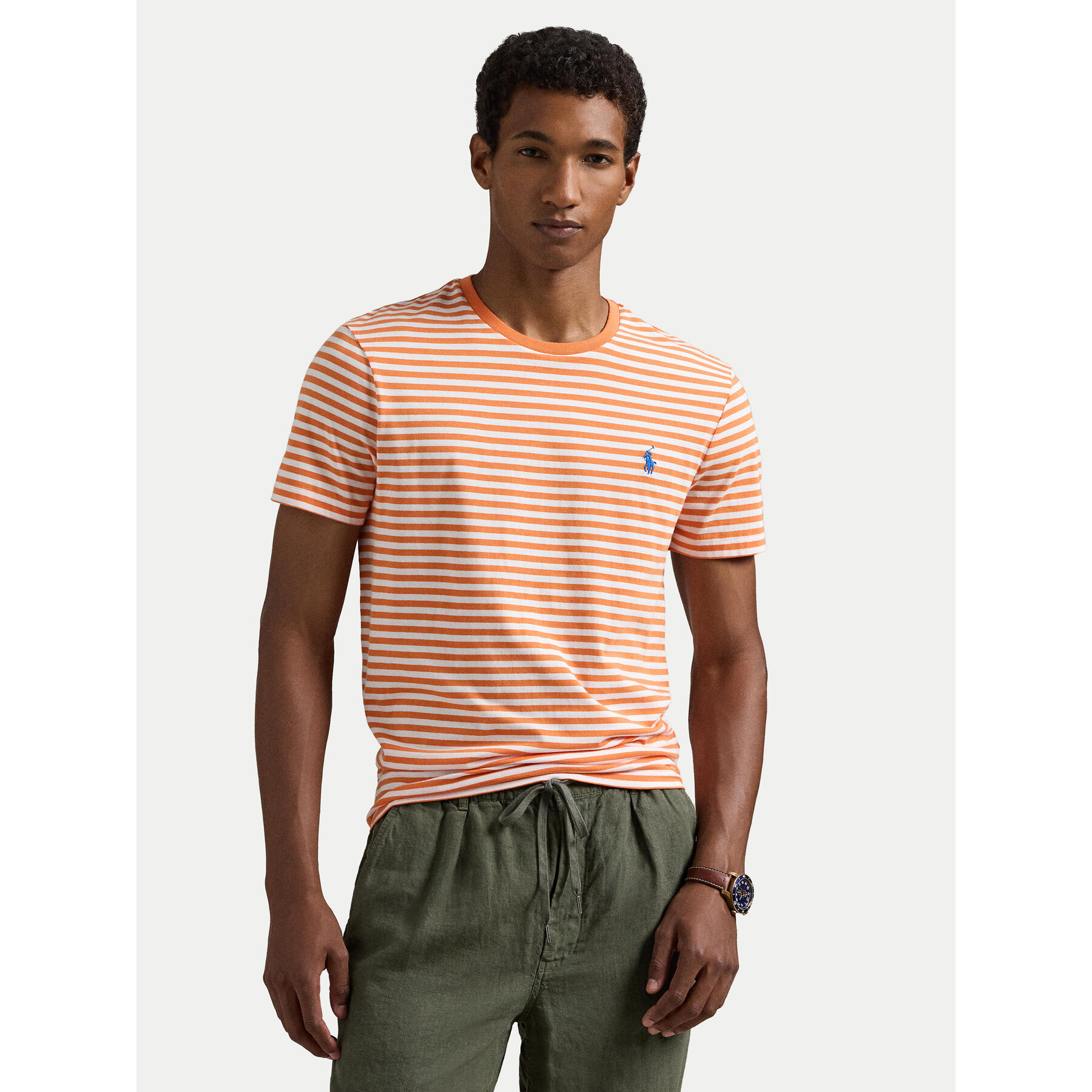 Polo Ralph Lauren T-Shirt 710956828002 Πορτοκαλί Custom Slim Fit