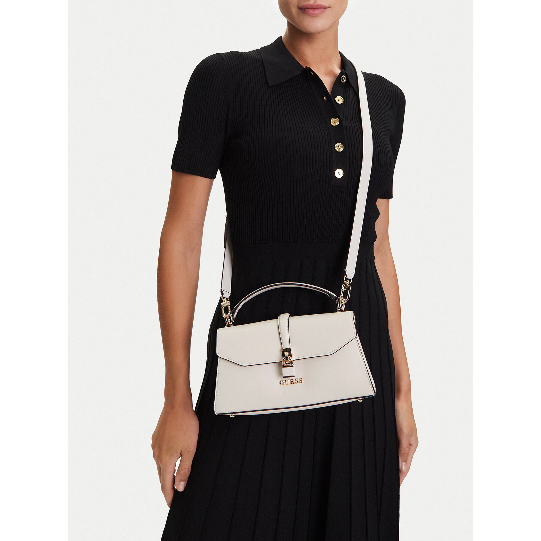 Дамска чанта Guess Queensland HWVG96 55200 Екрю