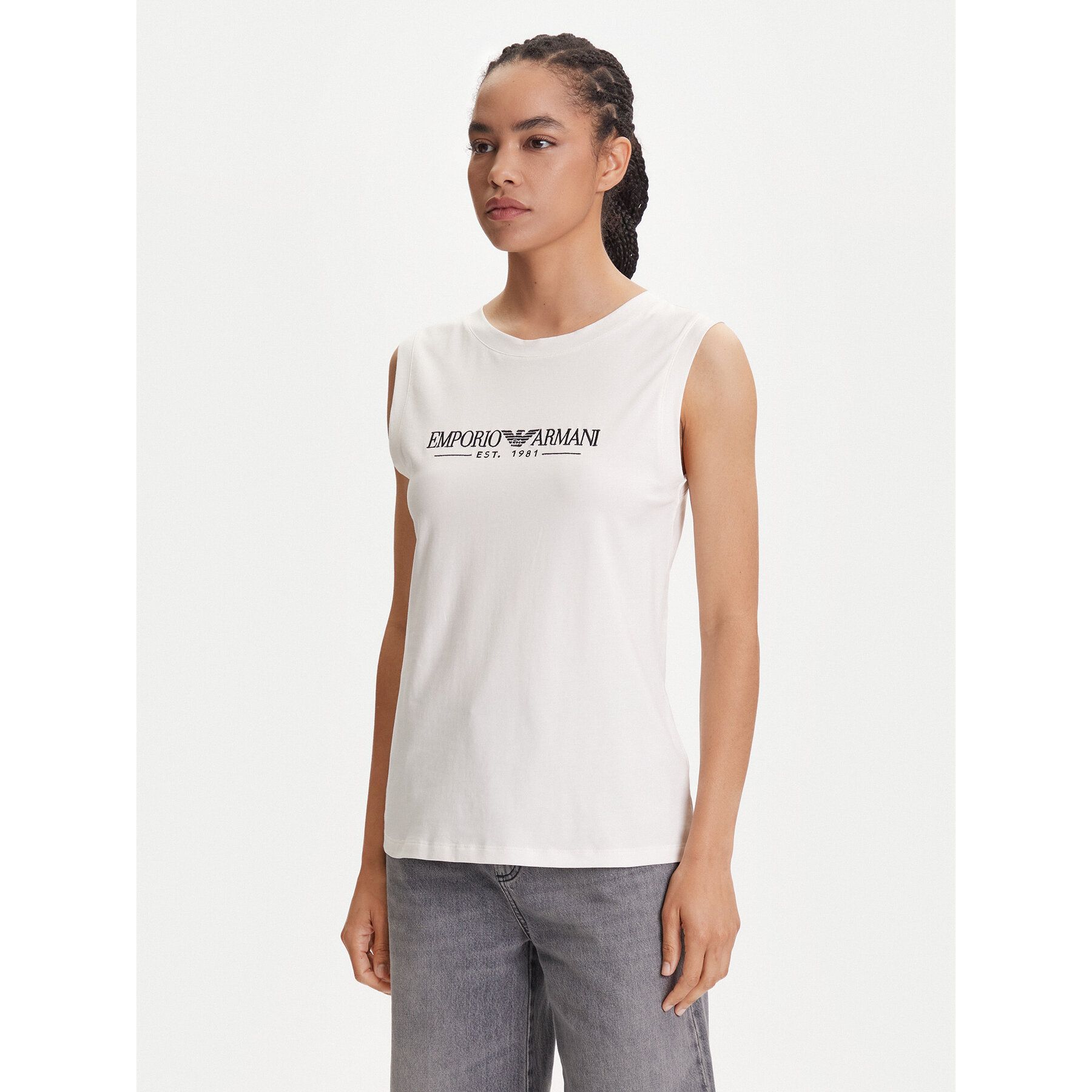 Emporio Armani Underwear Felső EW000410 AF10881 U1131 Fehér Regular Fit