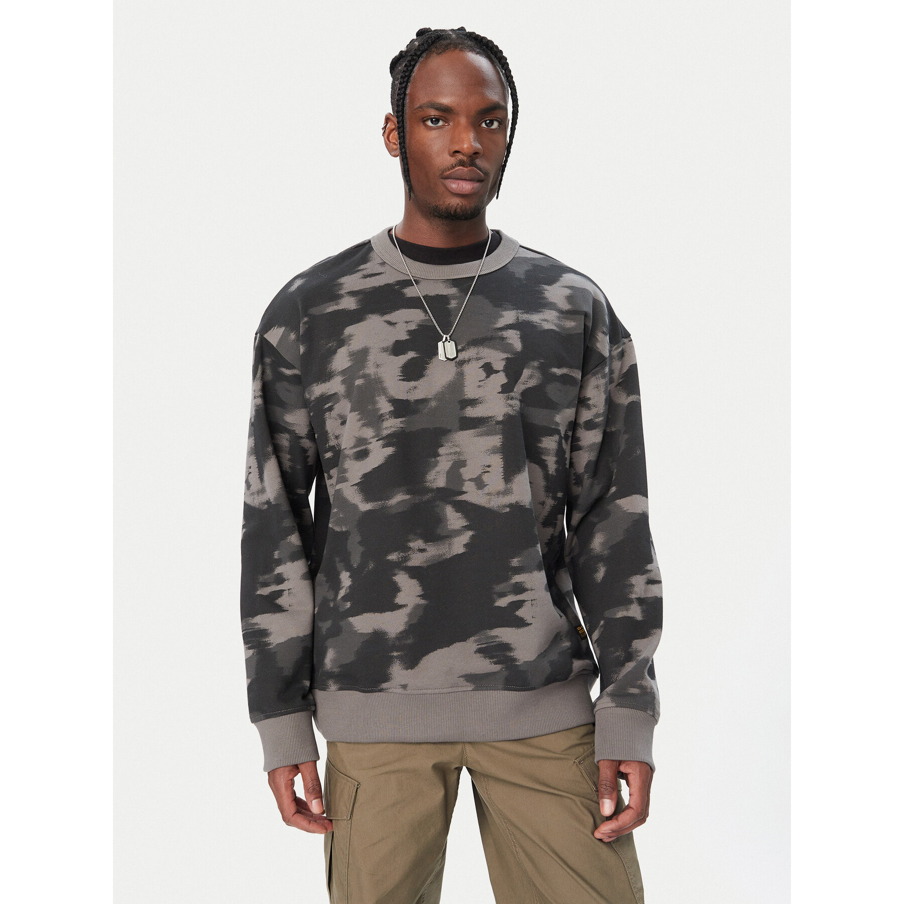 G-STAR Sweatshirt Motion D30055-D325 Grau Regular Fit