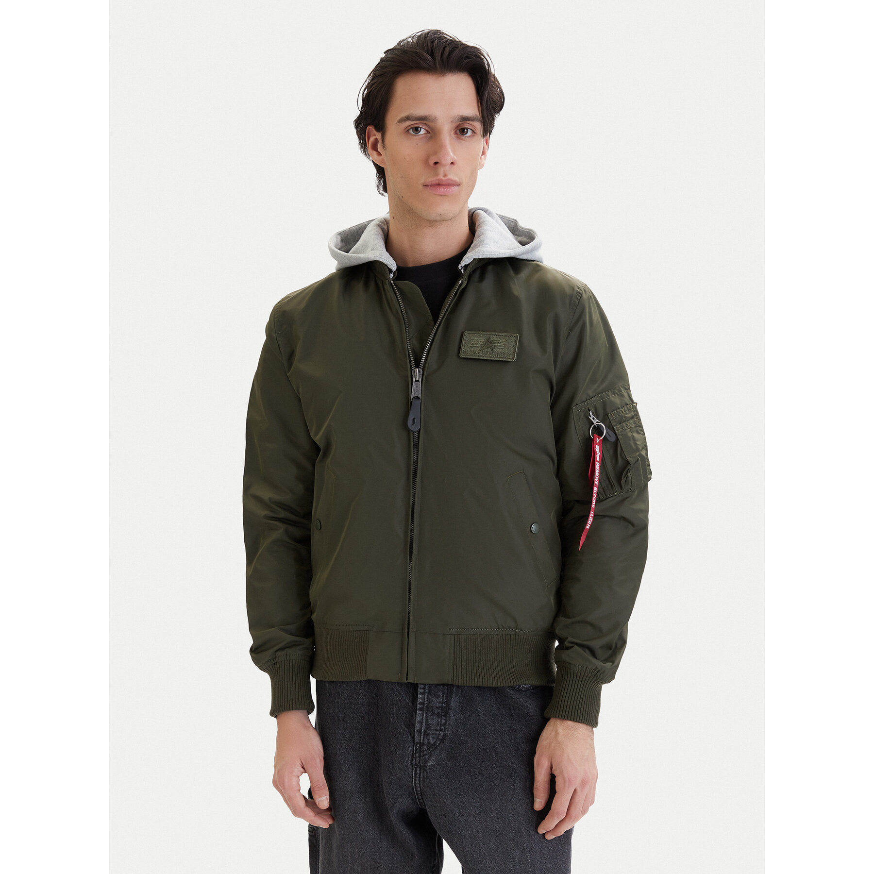 Alpha Industries Bomberjacke Ma-1 196108 Grau Regular Fit