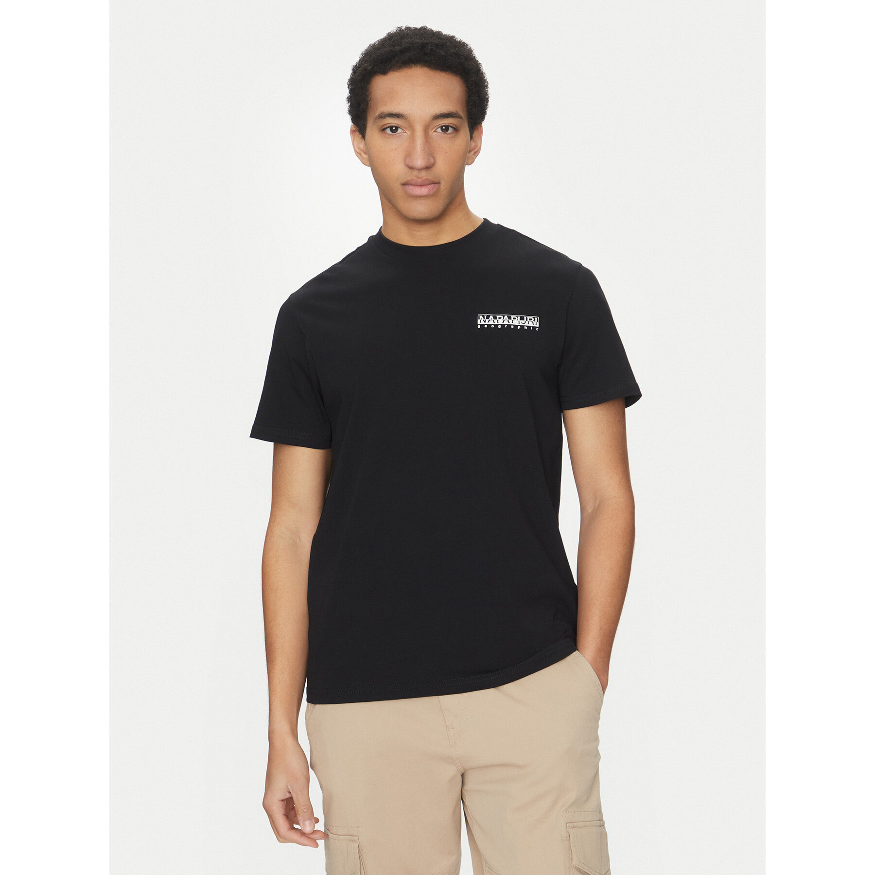 Napapijri T-shirt S-Dati NP0A4IE2 Nero Regular Fit