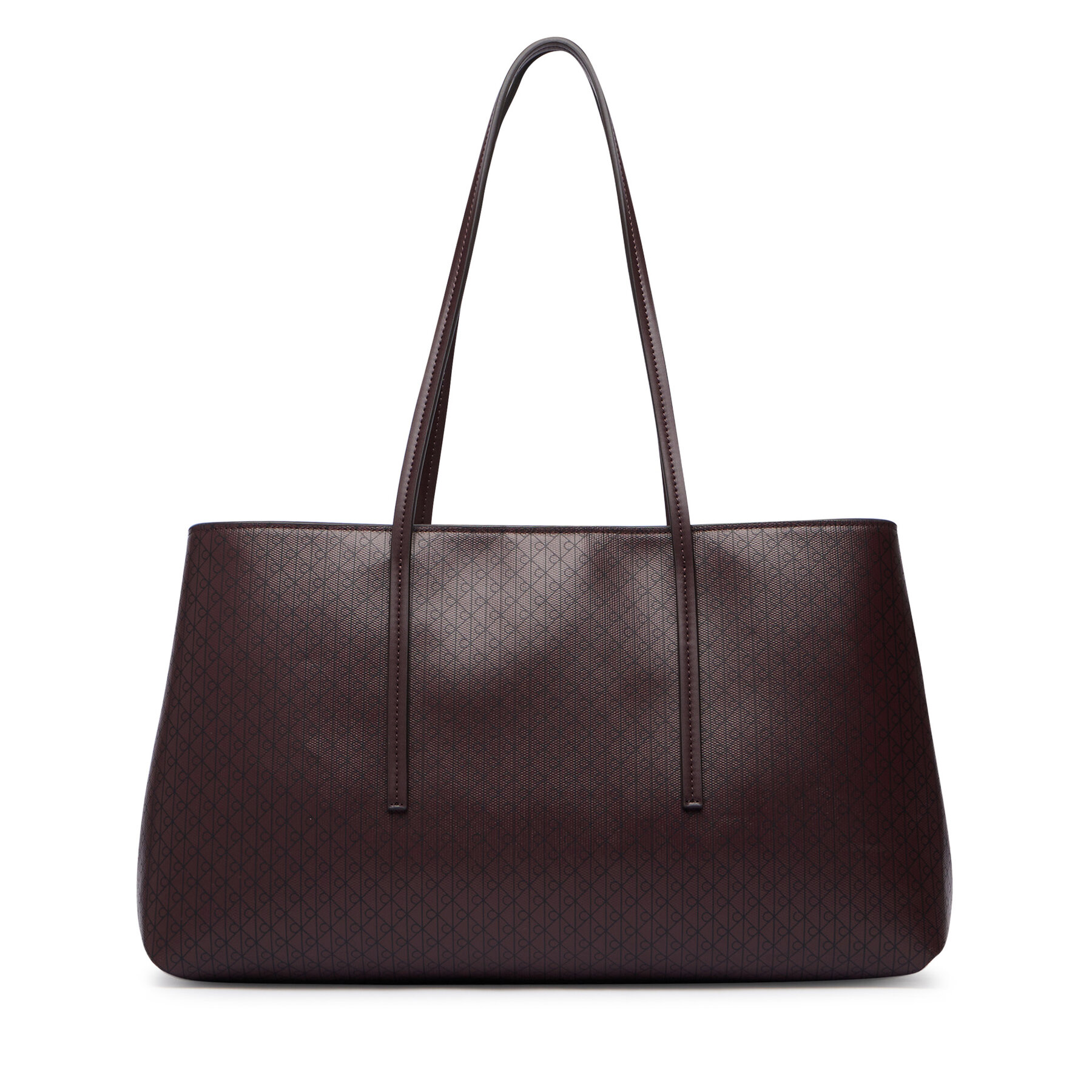 Geantă Calvin Klein Emblem Aop Medium Work Tote LV04F3786G Vișiniu