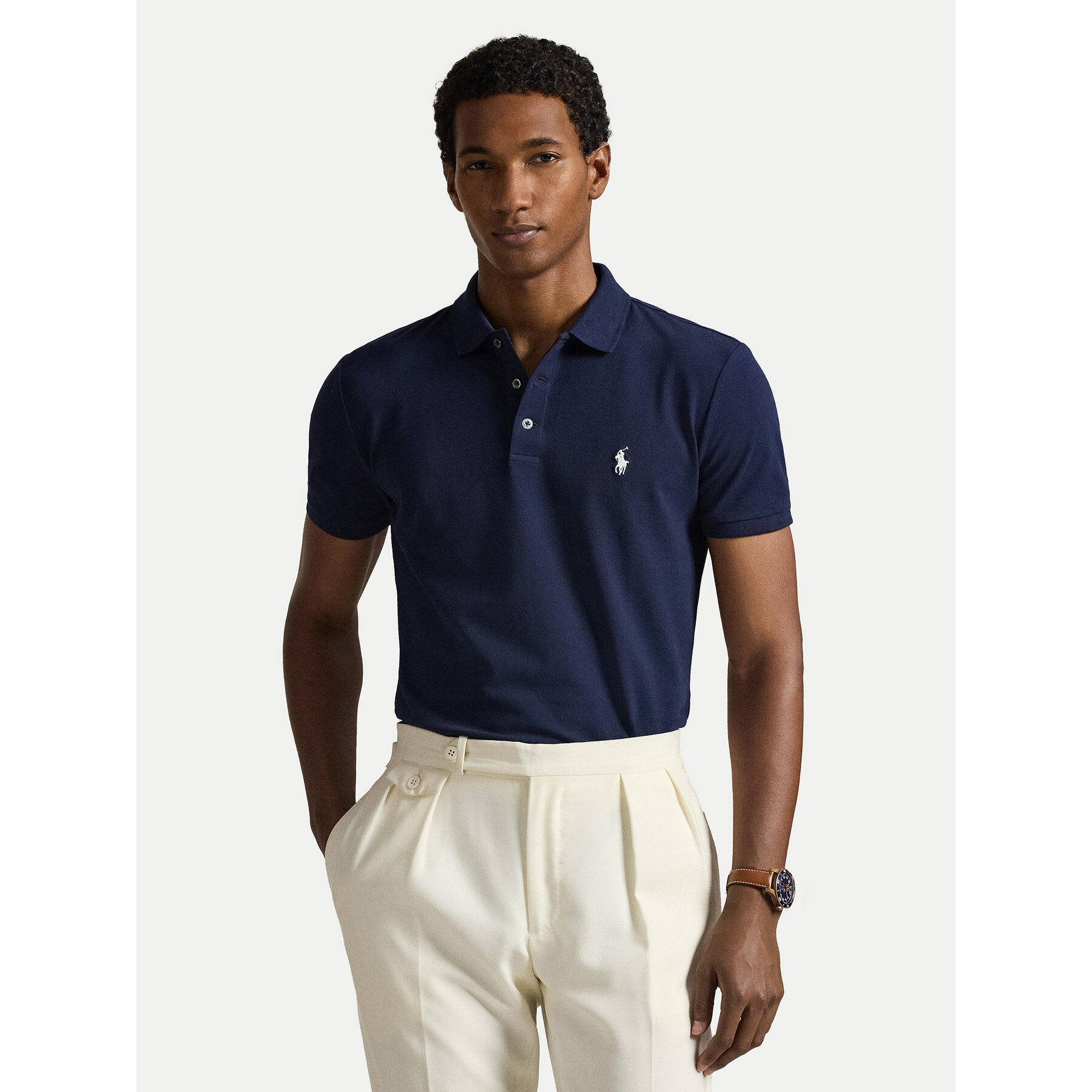 Polo Ralph Lauren Polo 710941439038 Blu scuro Custom Slim Fit