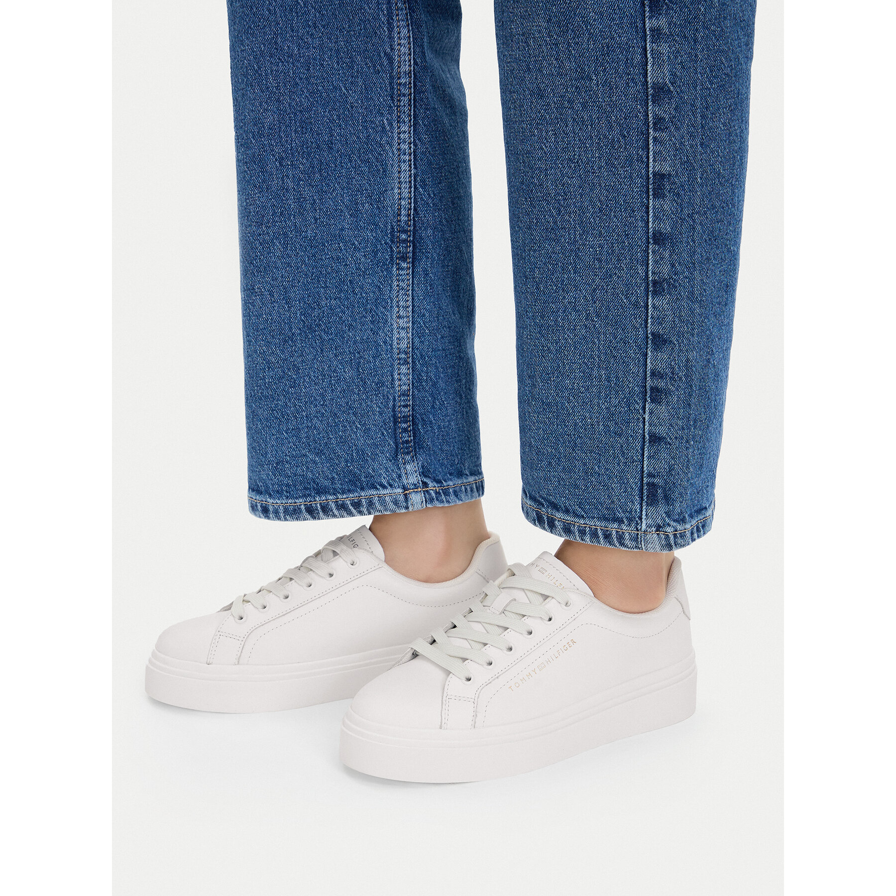 Αθλητικά Tommy Hilfiger Chic Cupsole FW0FW09107 Εκρού