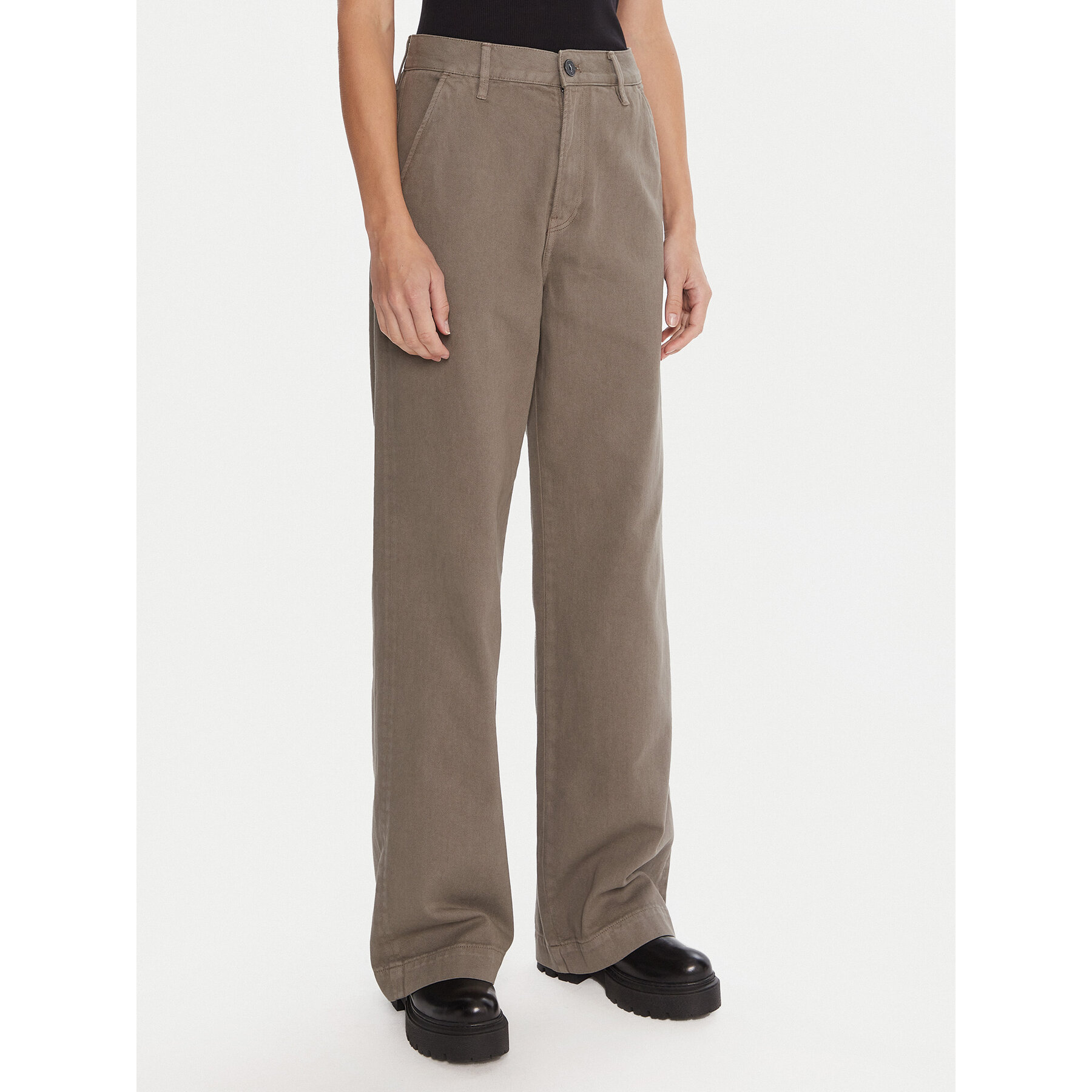G-Star Raw Hlače Deck 2.0 D26432-E078 Zelena Wide Leg