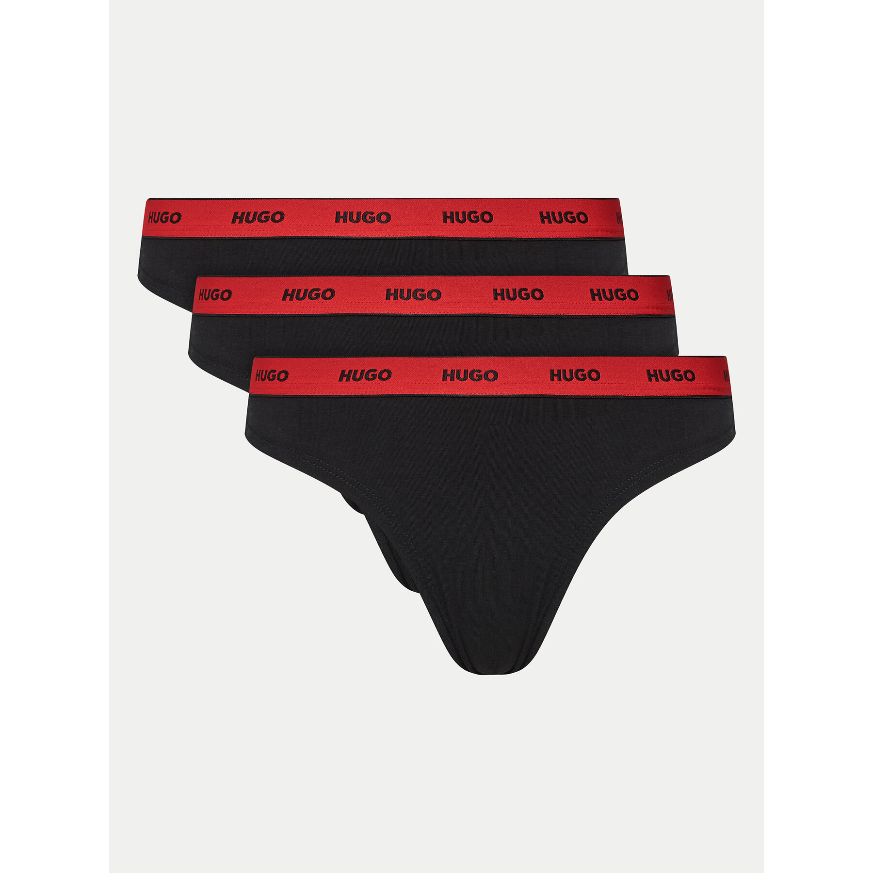 HUGO Set di perizomi 50480150 Nero