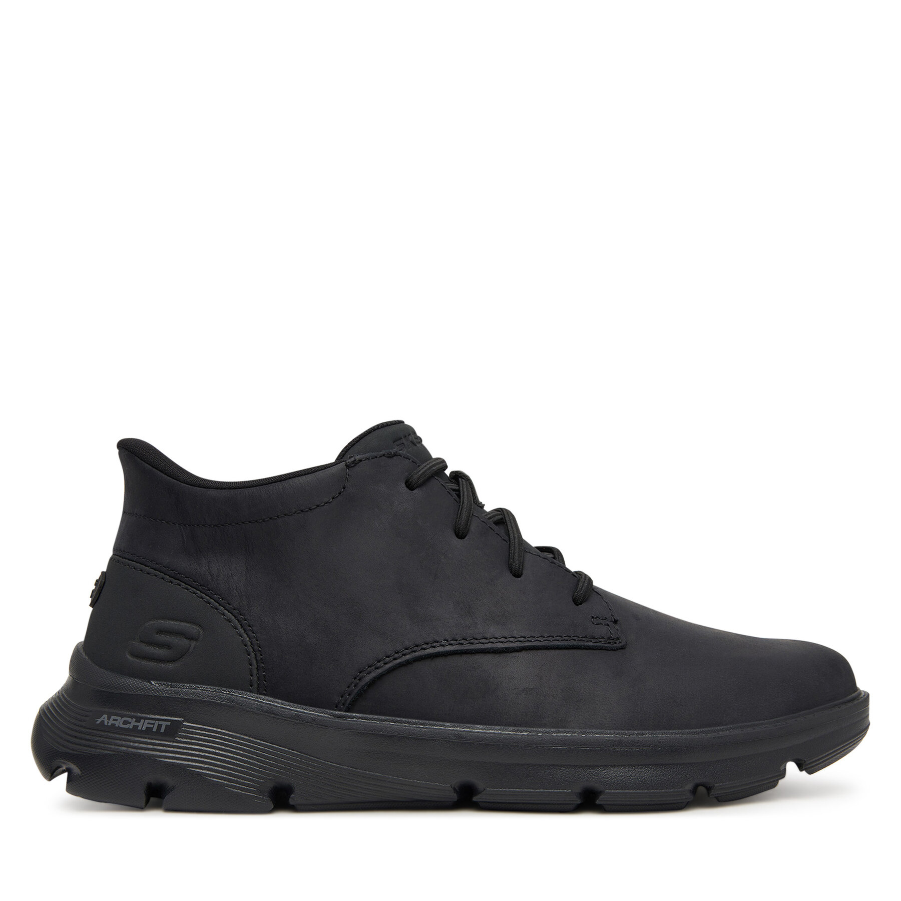 Šnurovacia obuv Skechers Arch Fit Garza 205514 BBK Čierna