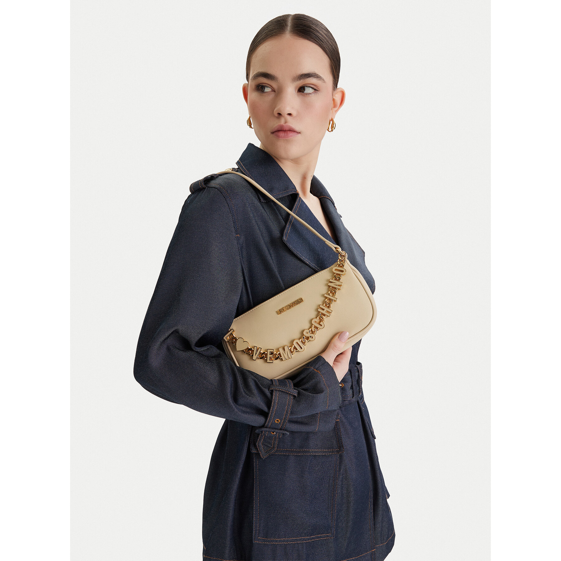 Geantă LOVE MOSCHINO JC4154PP1OL1712A Bej