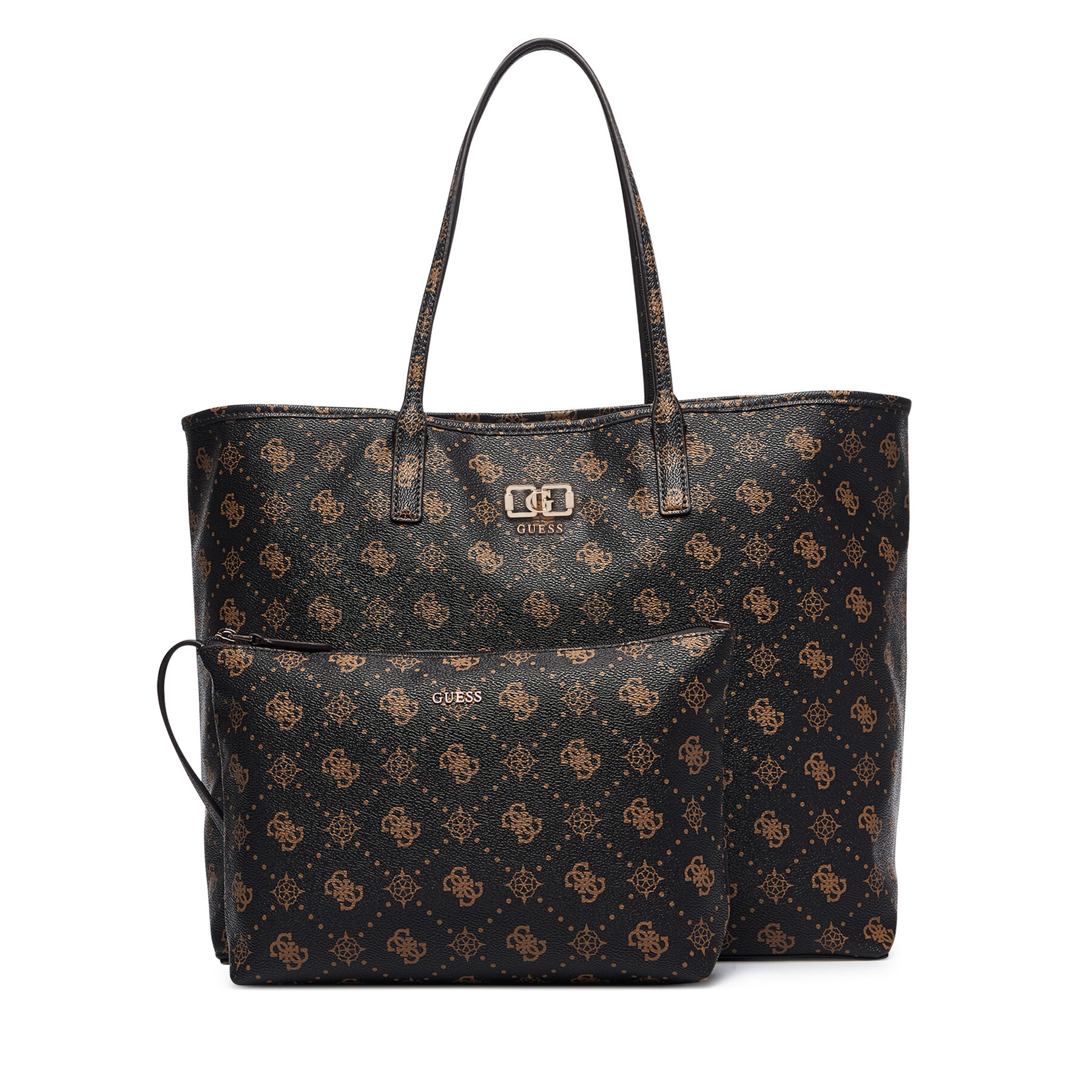 Τσάντα Guess Emelie Logo HWGP99 28240 Καφέ