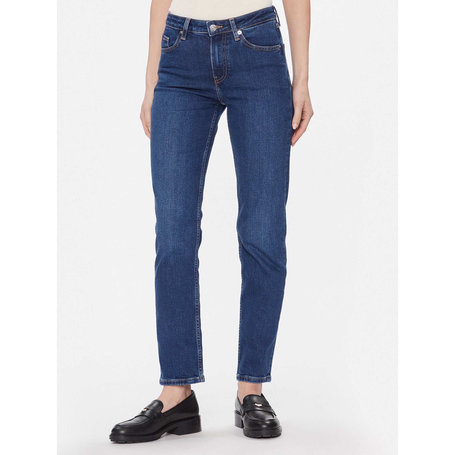Tommy Hilfiger Jeans Classic WW0WW40648 Dunkelblau Straight Fit