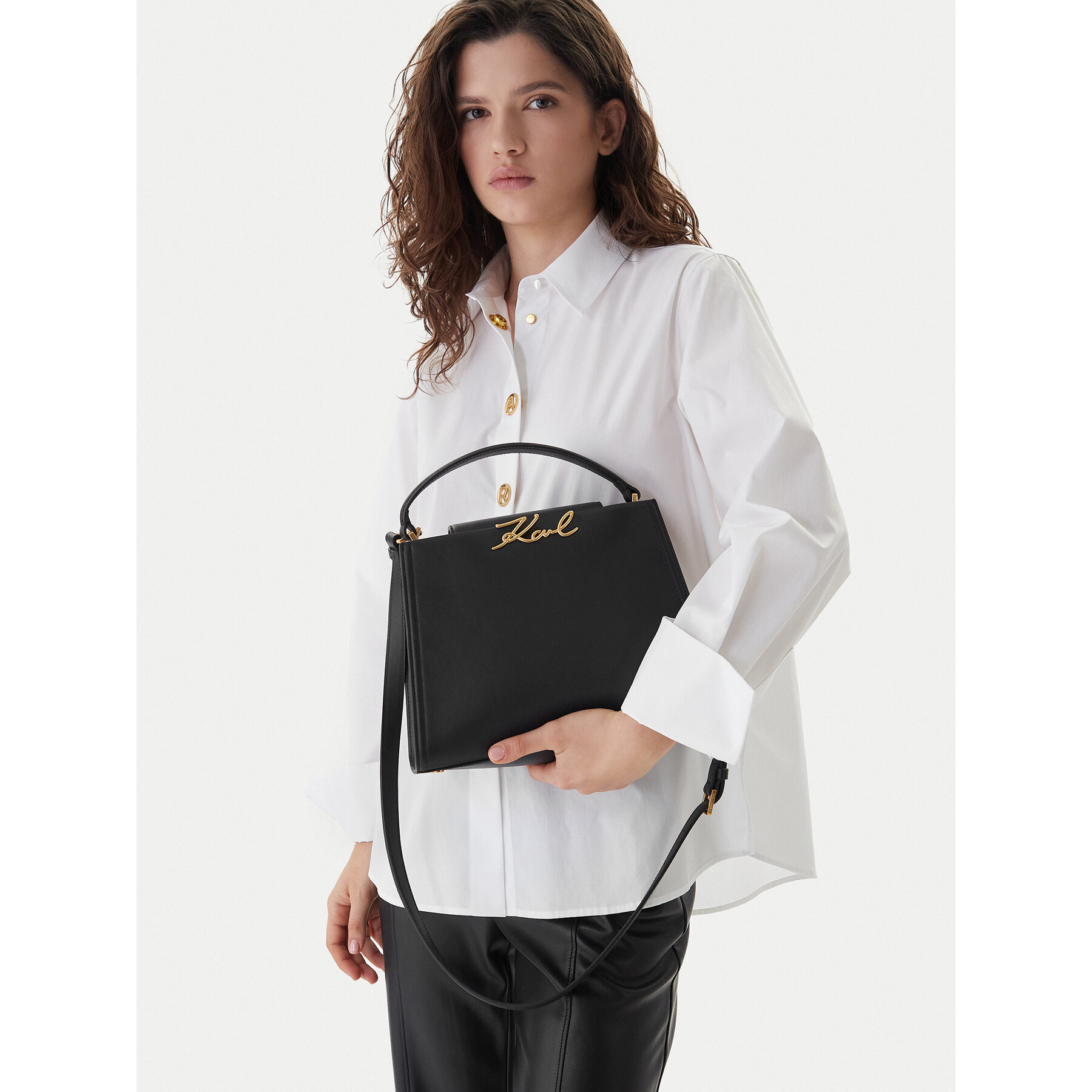 Geantă KARL LAGERFELD B1W30058 Negru