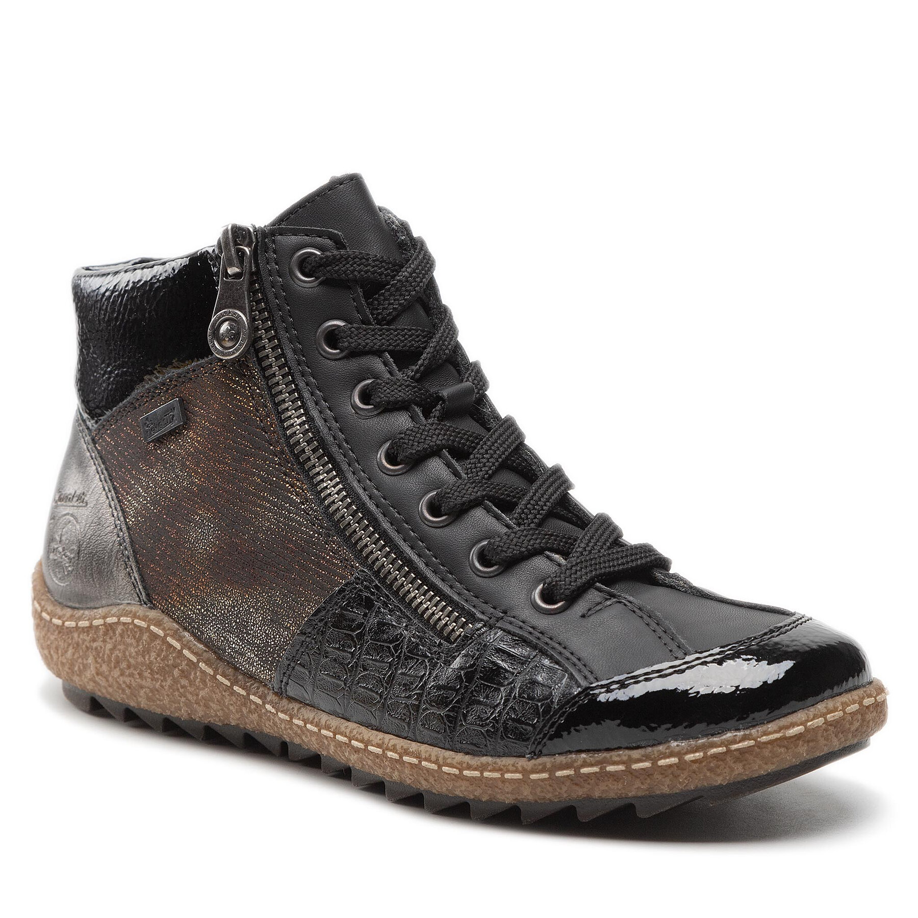 Botine Rieker L7541-00 Schwarz