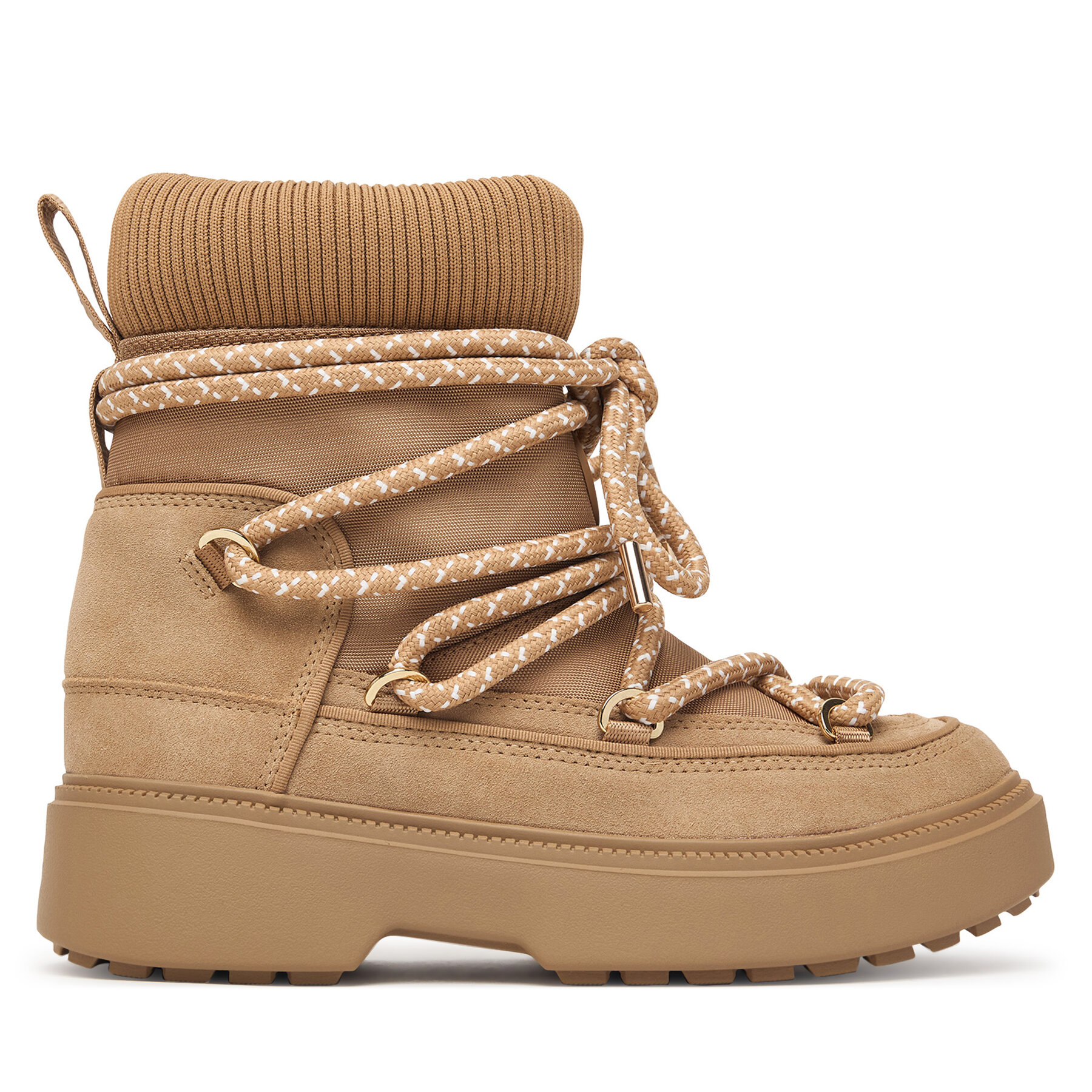 Апрески Tommy Hilfiger Lace-Up Water Resist Snow Boot FW0FW09546 Бежов