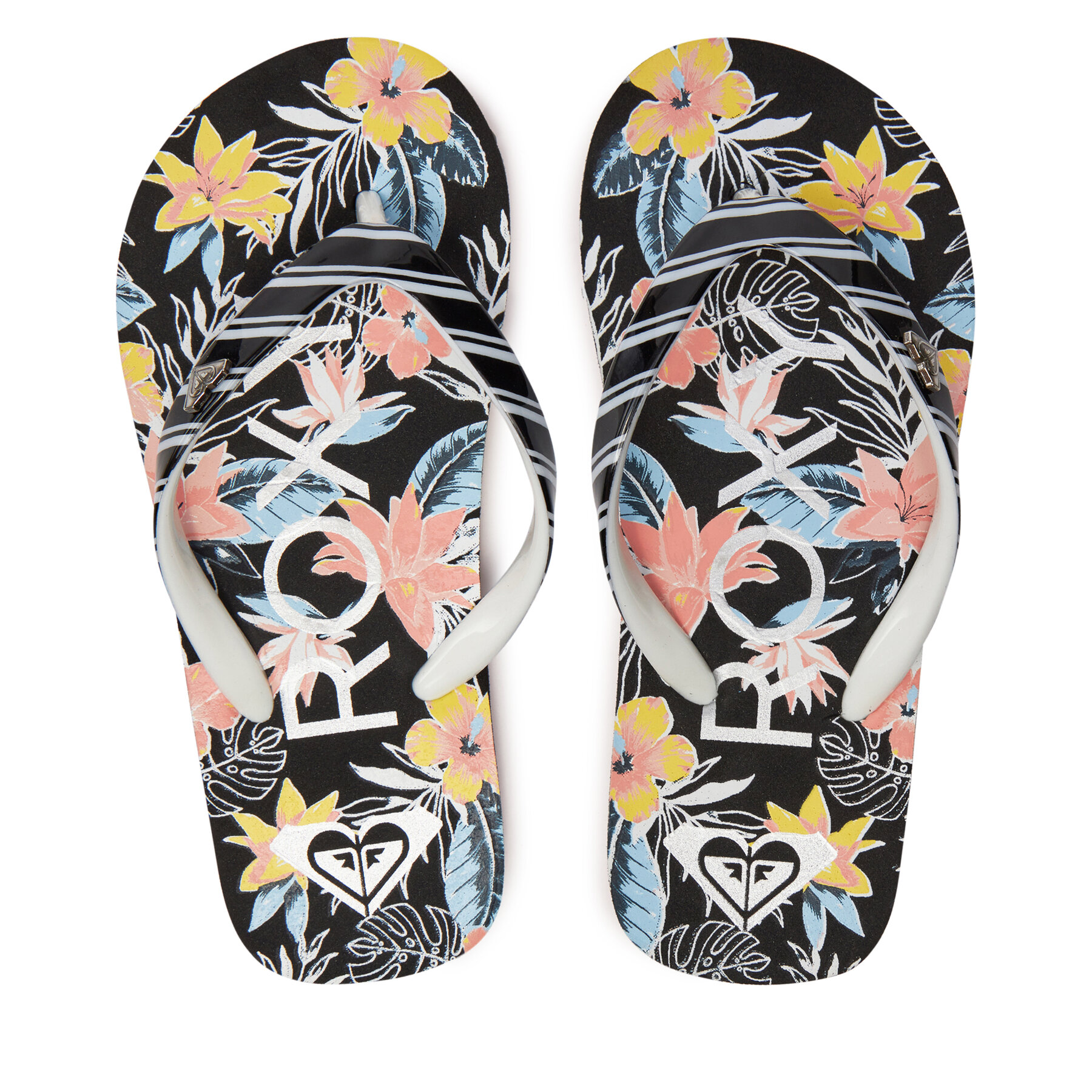Kinder Zehentrenner Roxy, Schuhgröße 29, Schwarz, ARGL100264