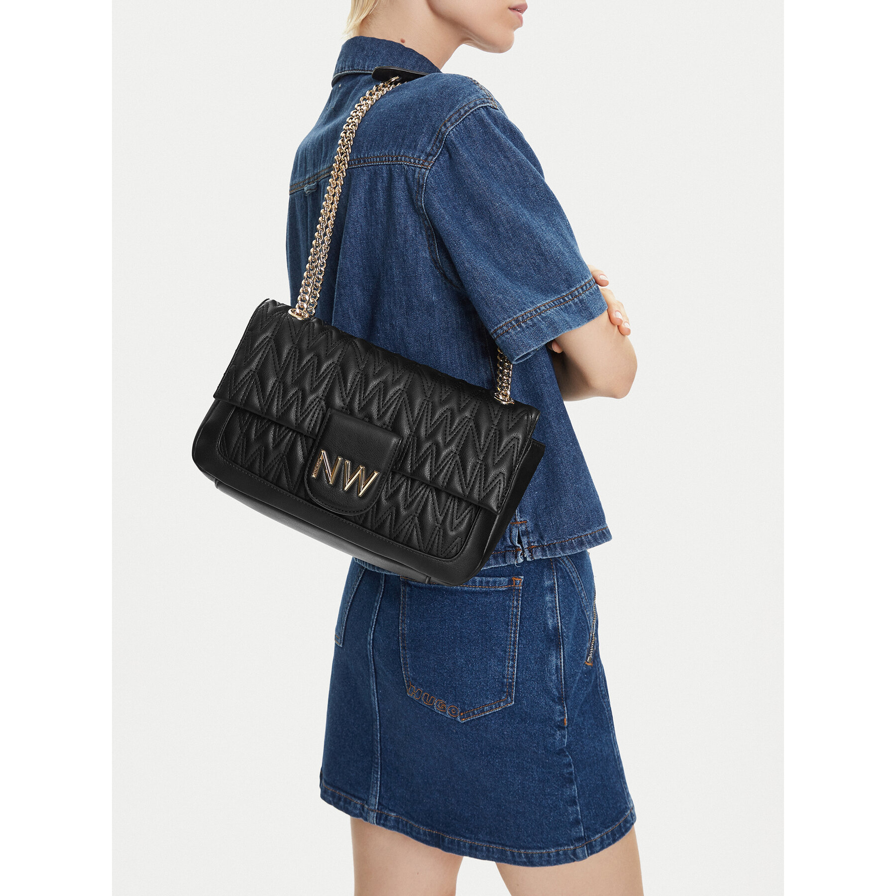 Geantă Nine West CEO-Astoria-Allure-LX10165 Negru