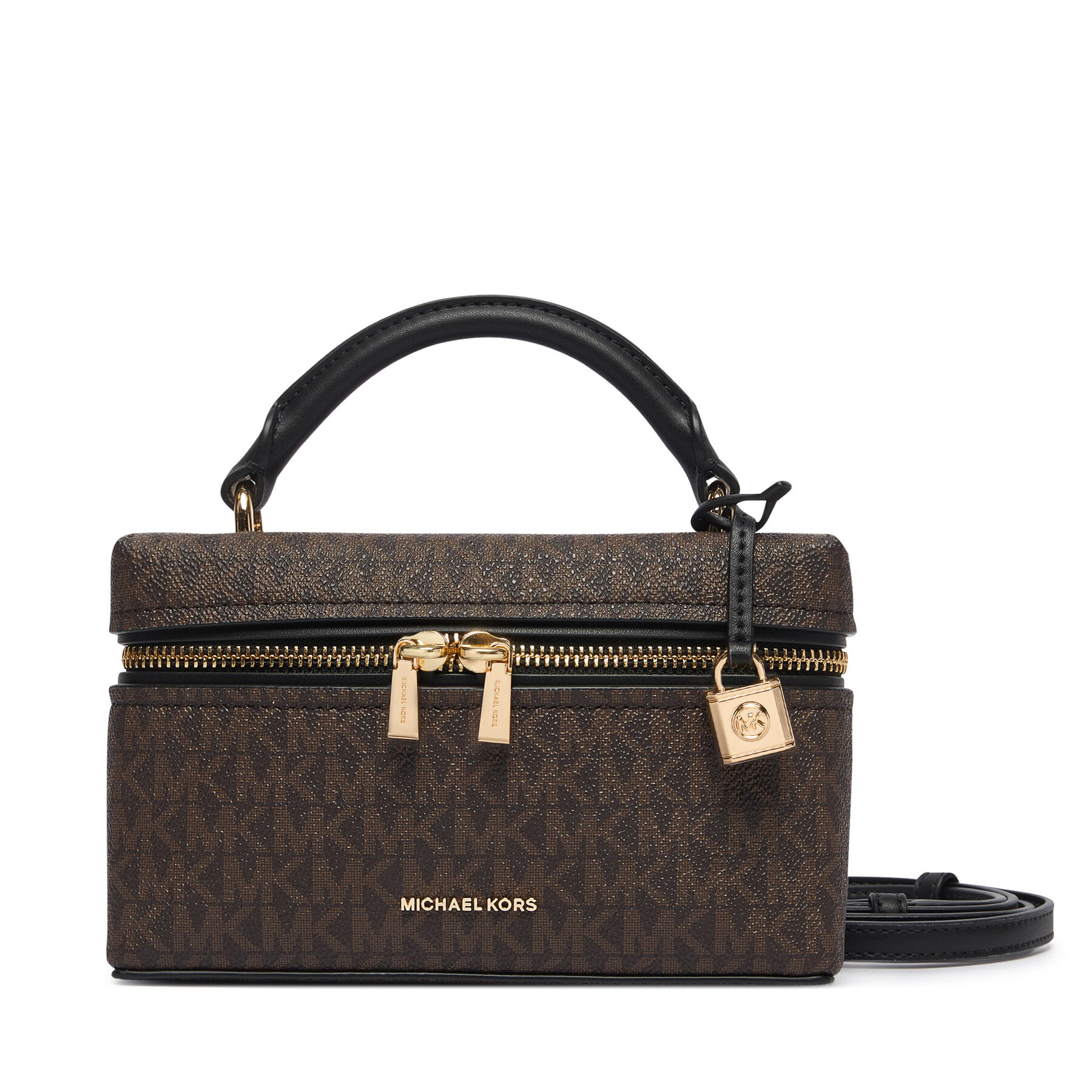 Дамска чанта MICHAEL Michael Kors Jana 32F5GQ1C0B Тъмнокафяв