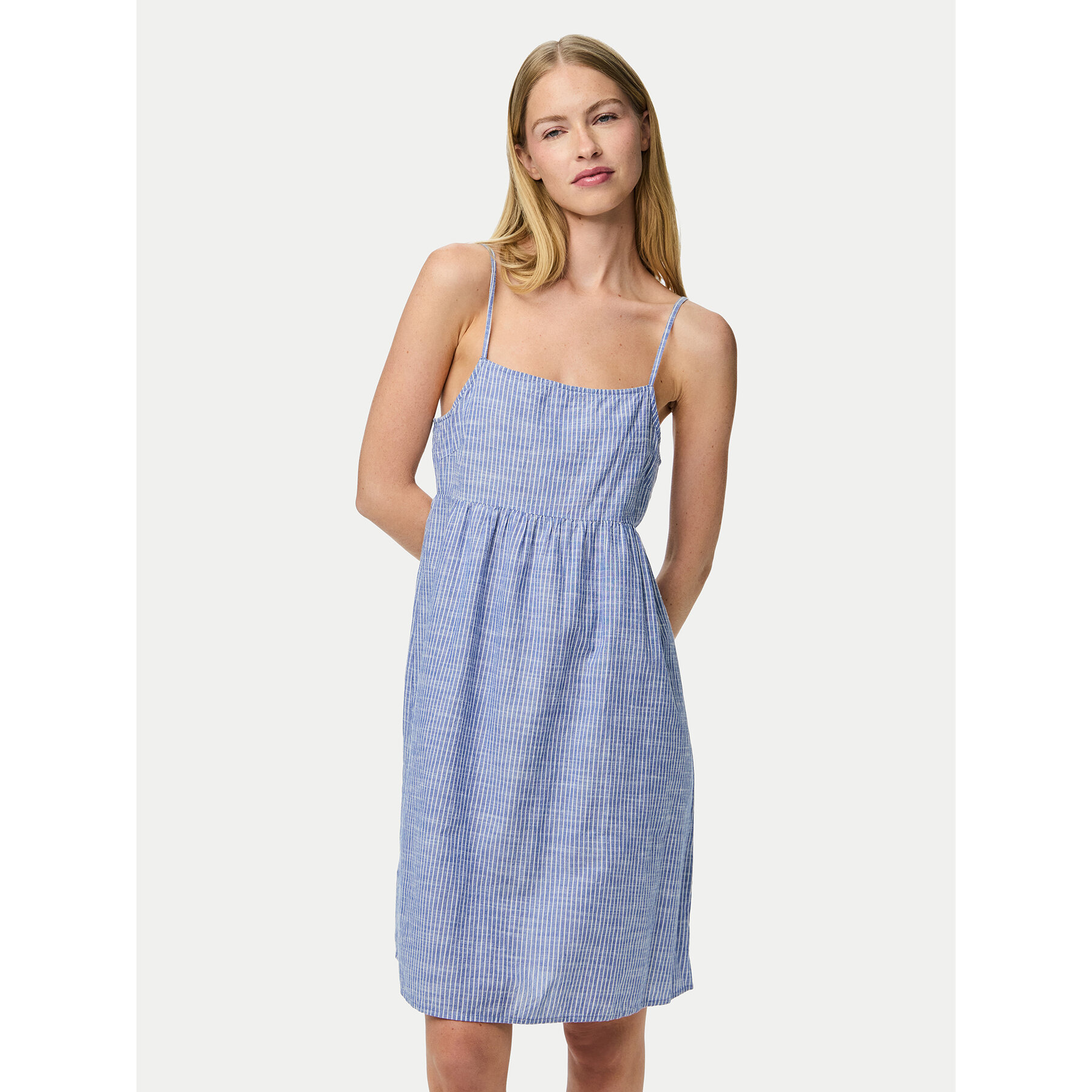 Pieces Sommerkleid Apia 17155309 Blau Regular Fit