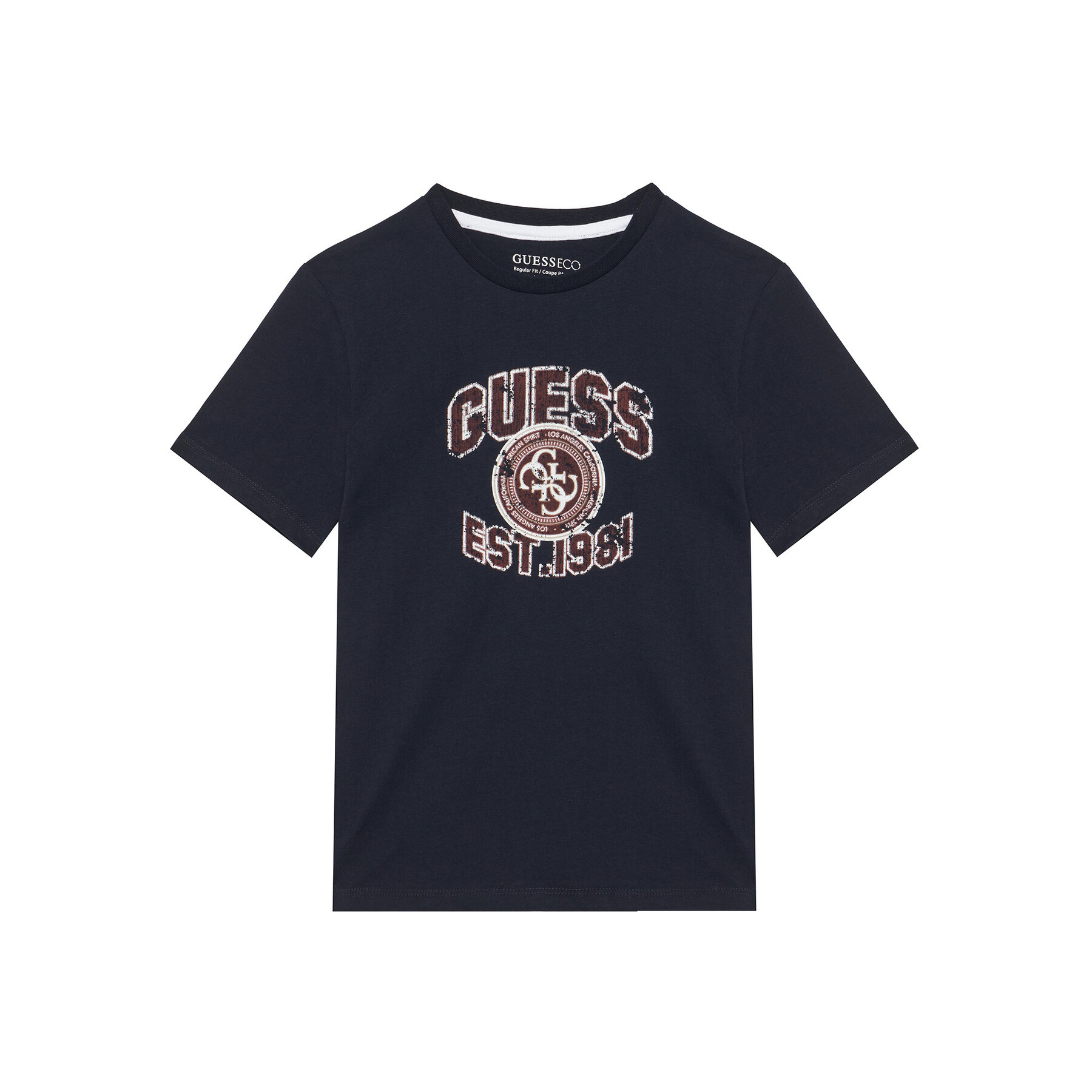 Guess T-Shirt L6RI13 K8HM4 Σκούρο μπλε Regular Fit