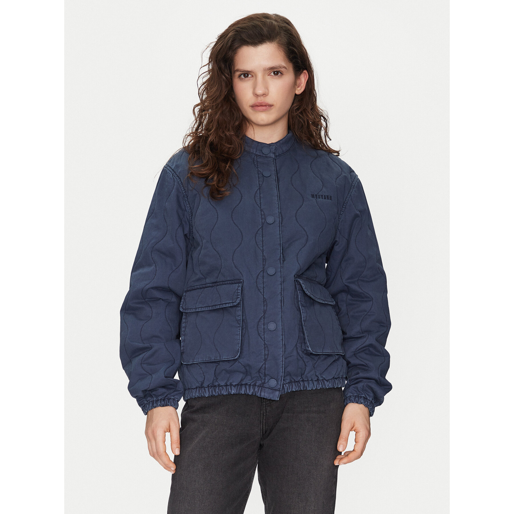 Mustang Jeansjacke Belva 1016132 Blau Relaxed Fit