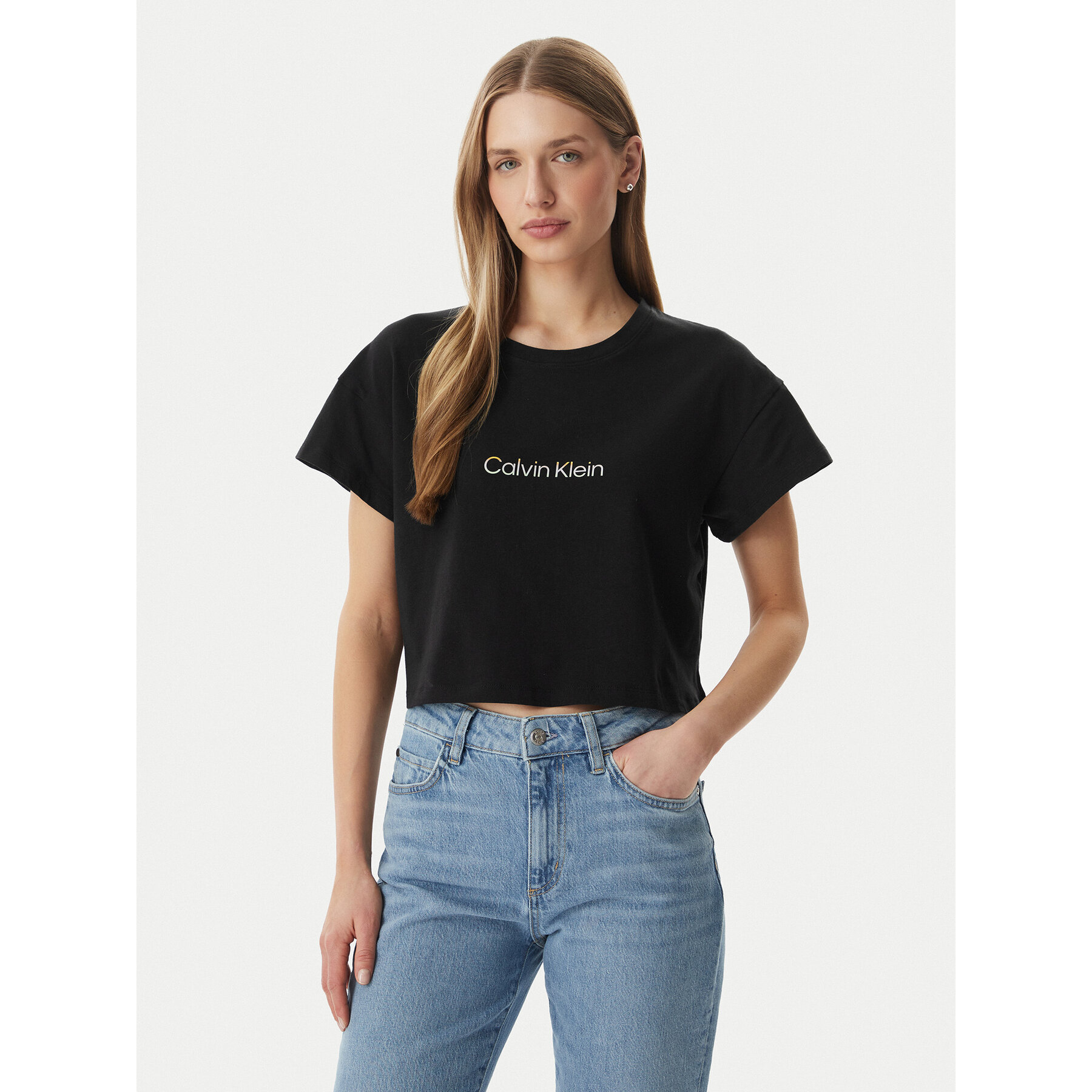 Calvin Klein Underwear T-Shirt LV00QS7656 Schwarz Boxy Fit