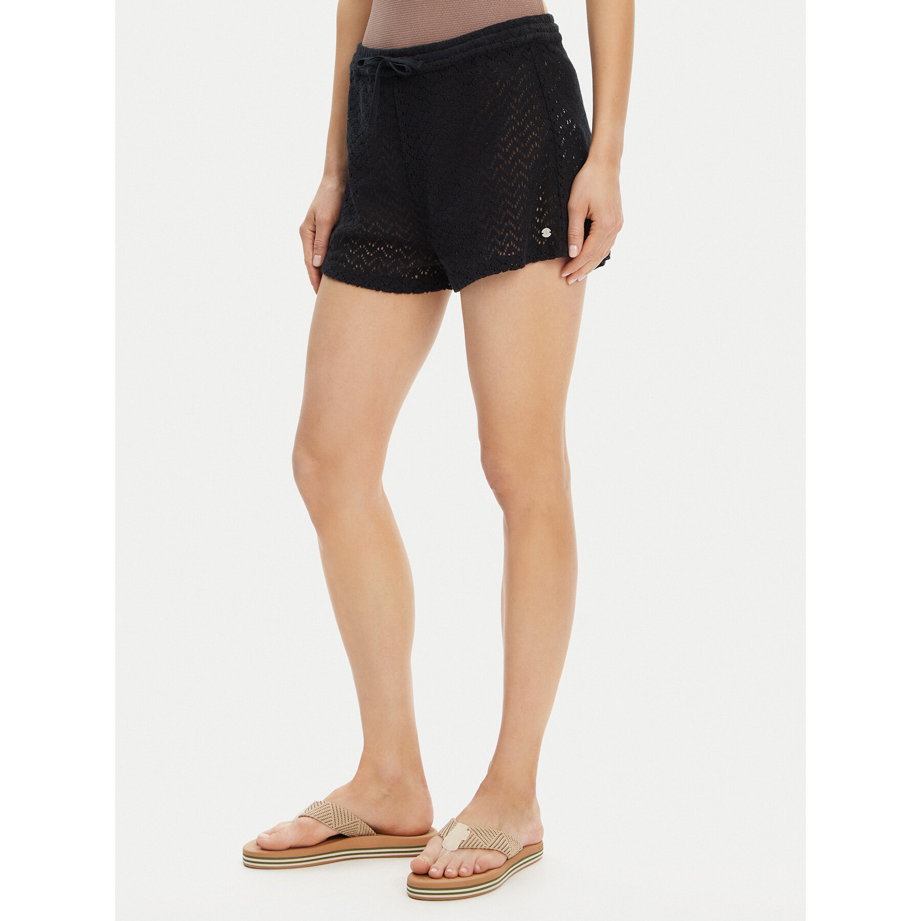 Roxy Strandshorts ERJX603449 Schwarz Regular Fit
