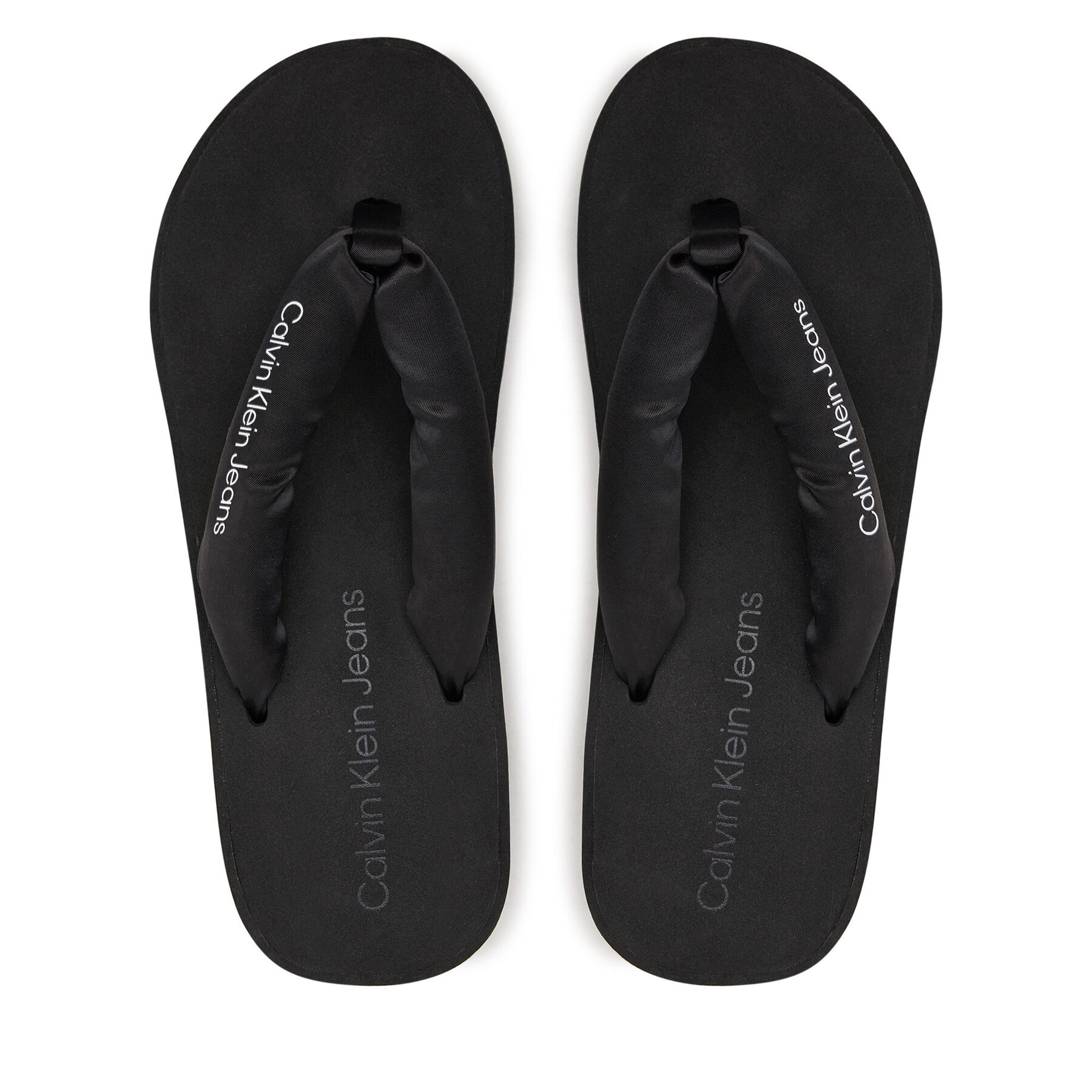Donna Infradito Calvin Klein Jeans, Taglia 39, Nero, Beach Wedge Sandal Padded Ny YW0YW01397, taglia : 39