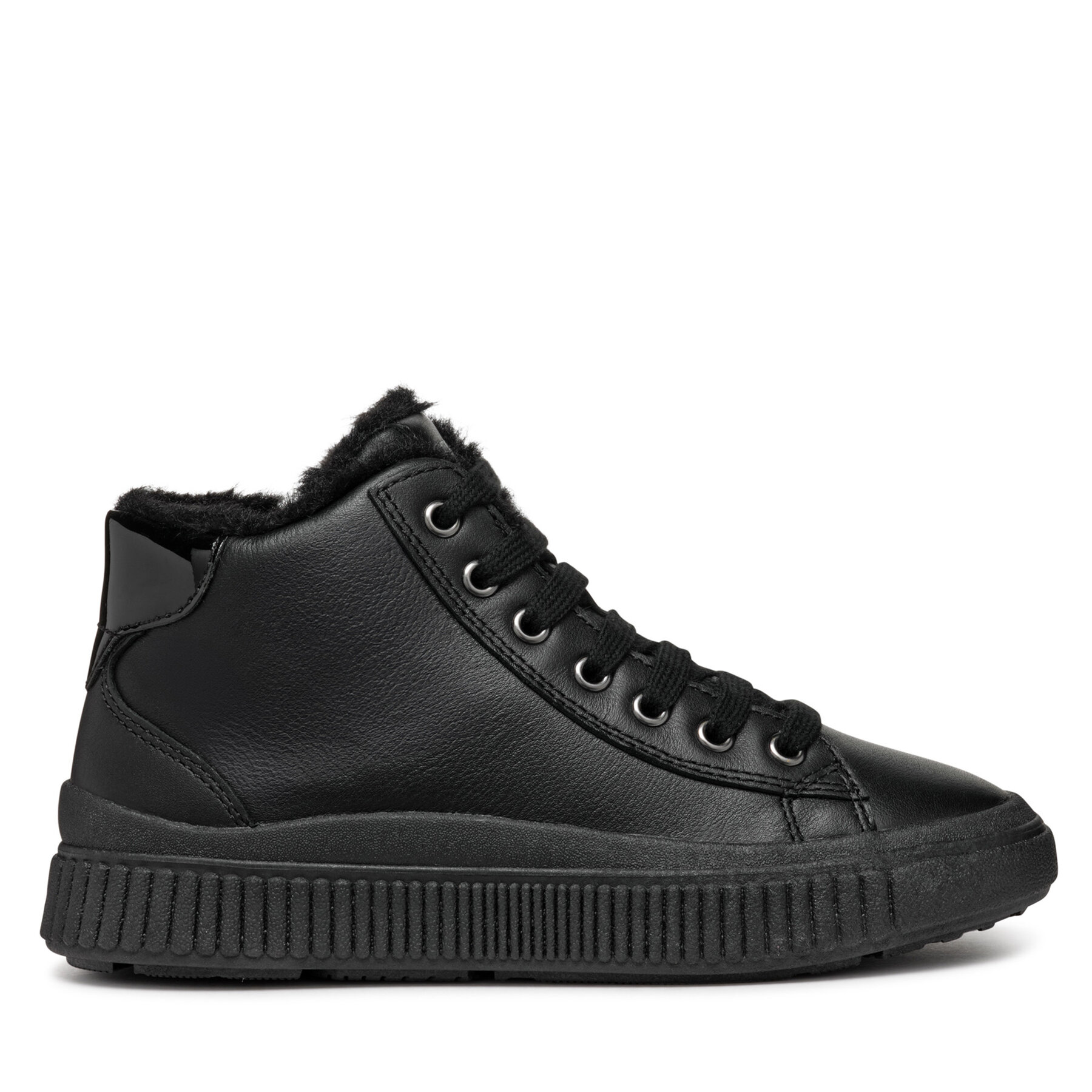 Šnurovacia obuv Geox J Laquinny Girl J46M3G 00085 C9999 M Čierna