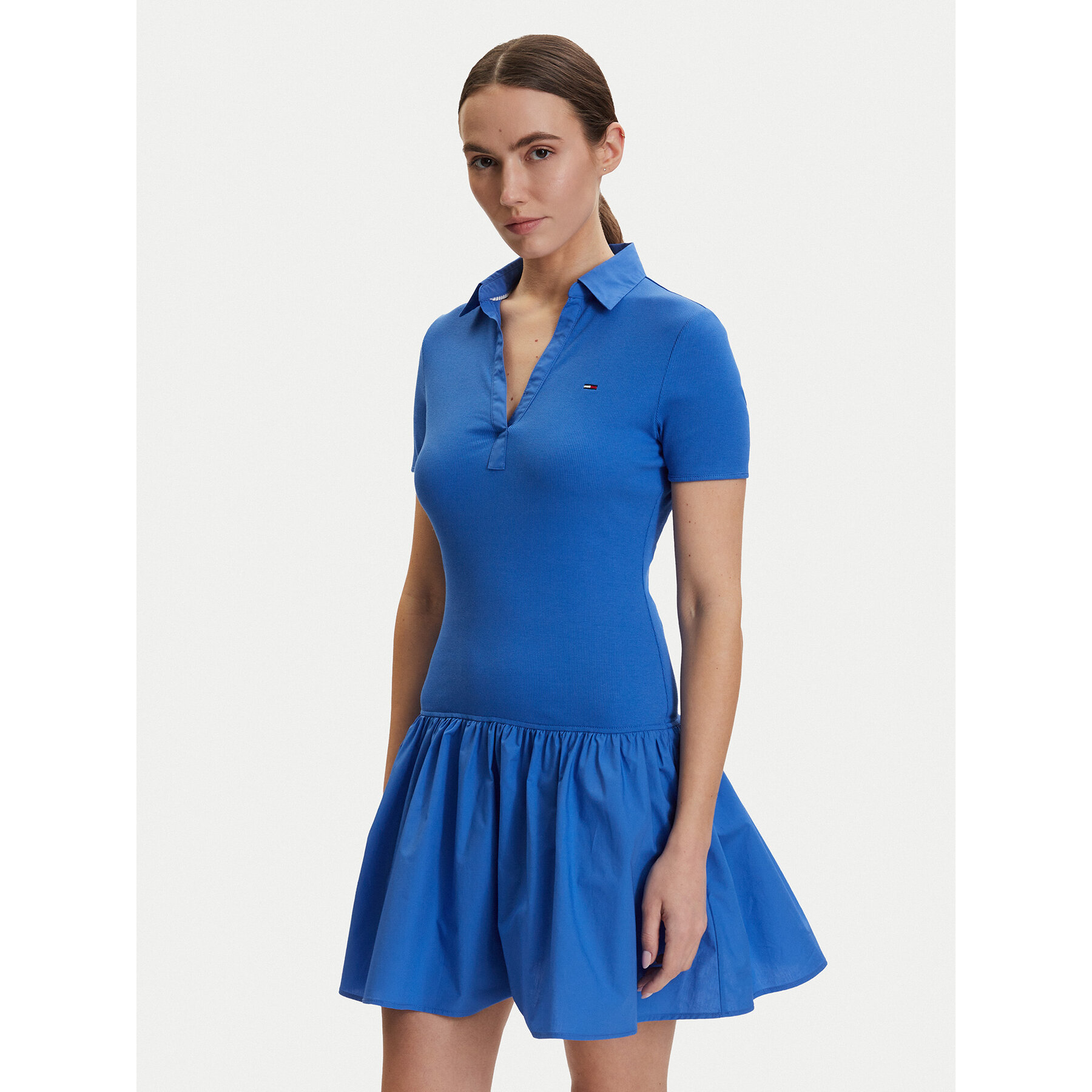 Tommy Jeans Kleid für den Alltag DW0DW22331 Blau Slim Fit