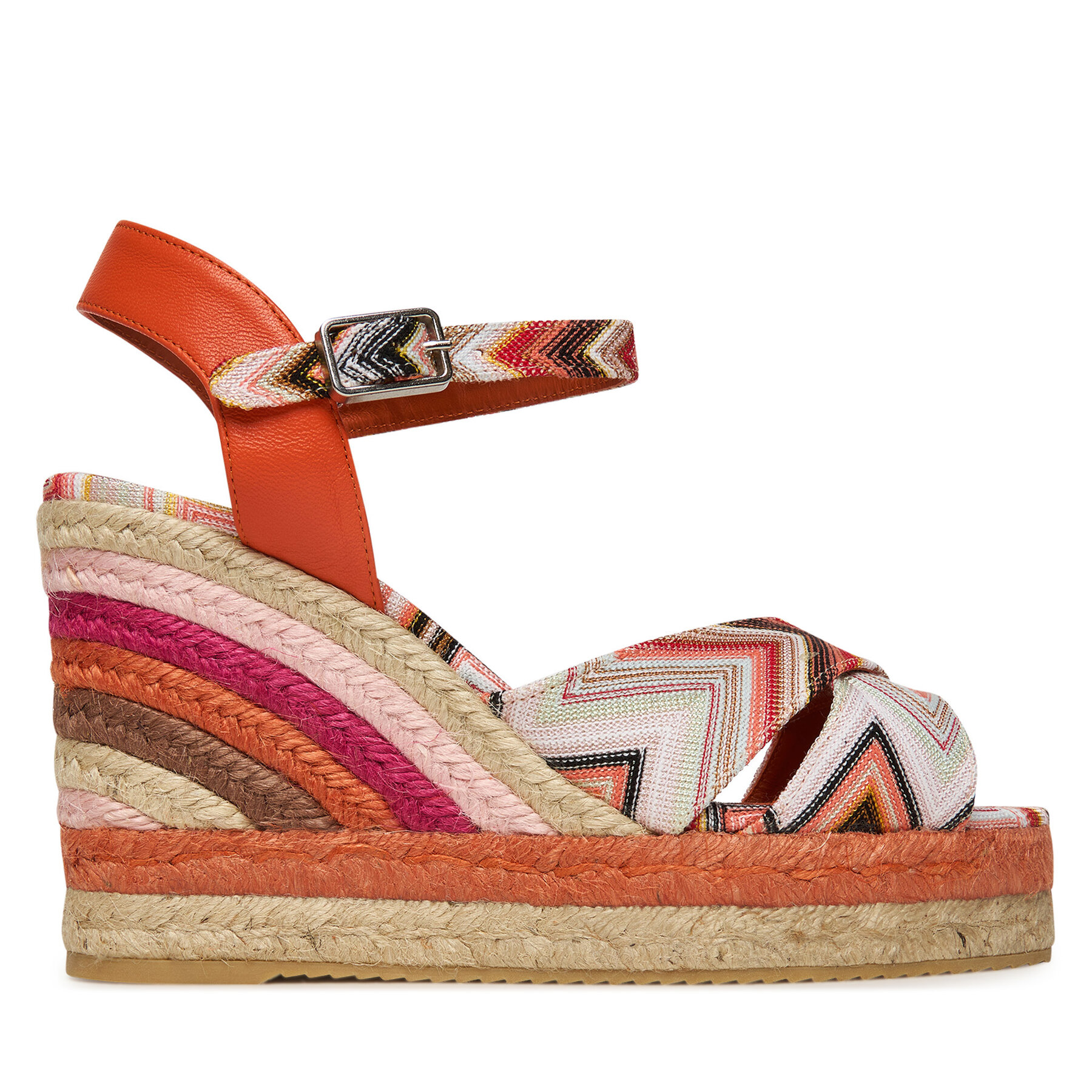 Damskie M Missoni Espadryle, Rozmiar 37 Pomarańczowy Carmen MWB011_002