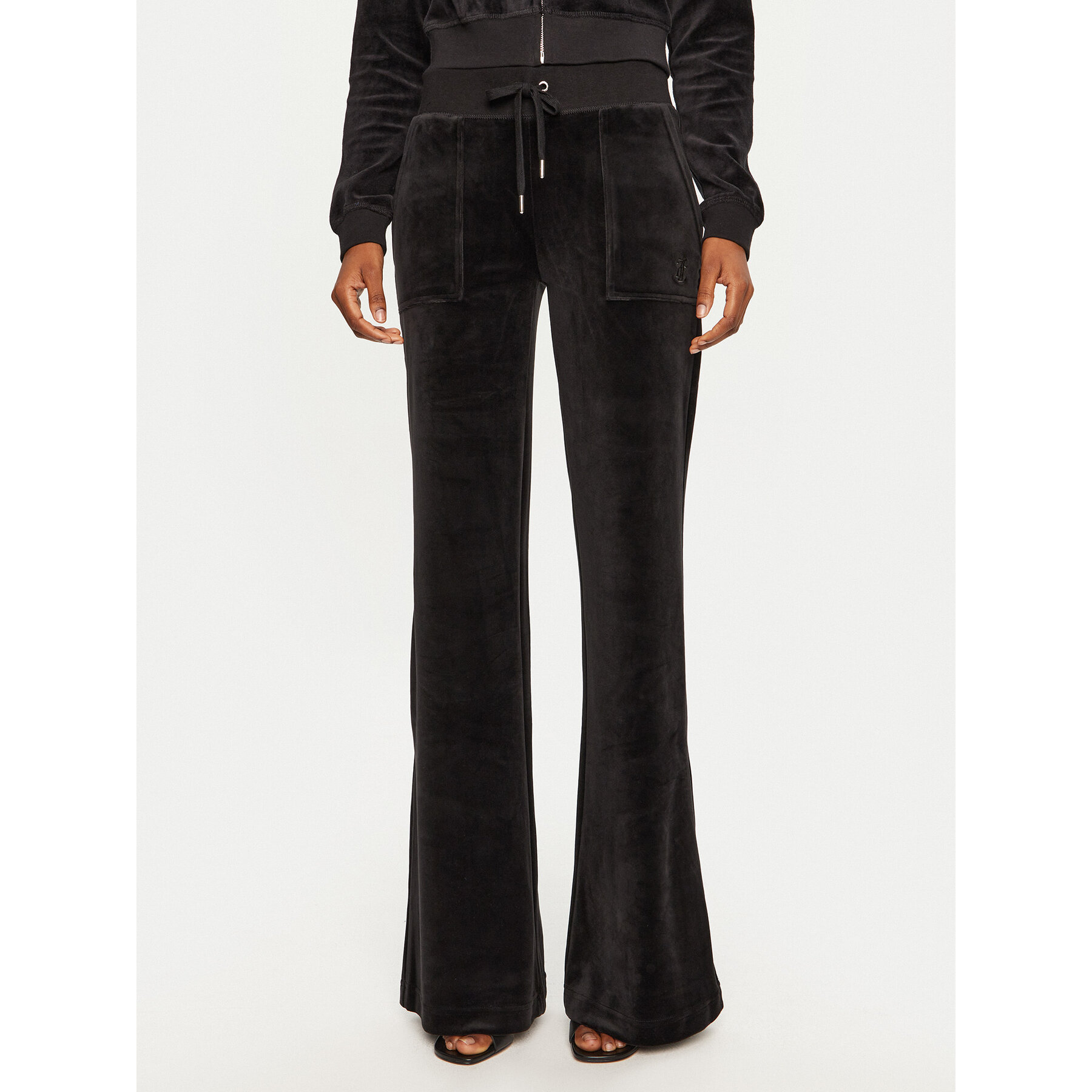 Juicy Couture Jogginghose Layla JCSEBJ001 Schwarz Flared Leg