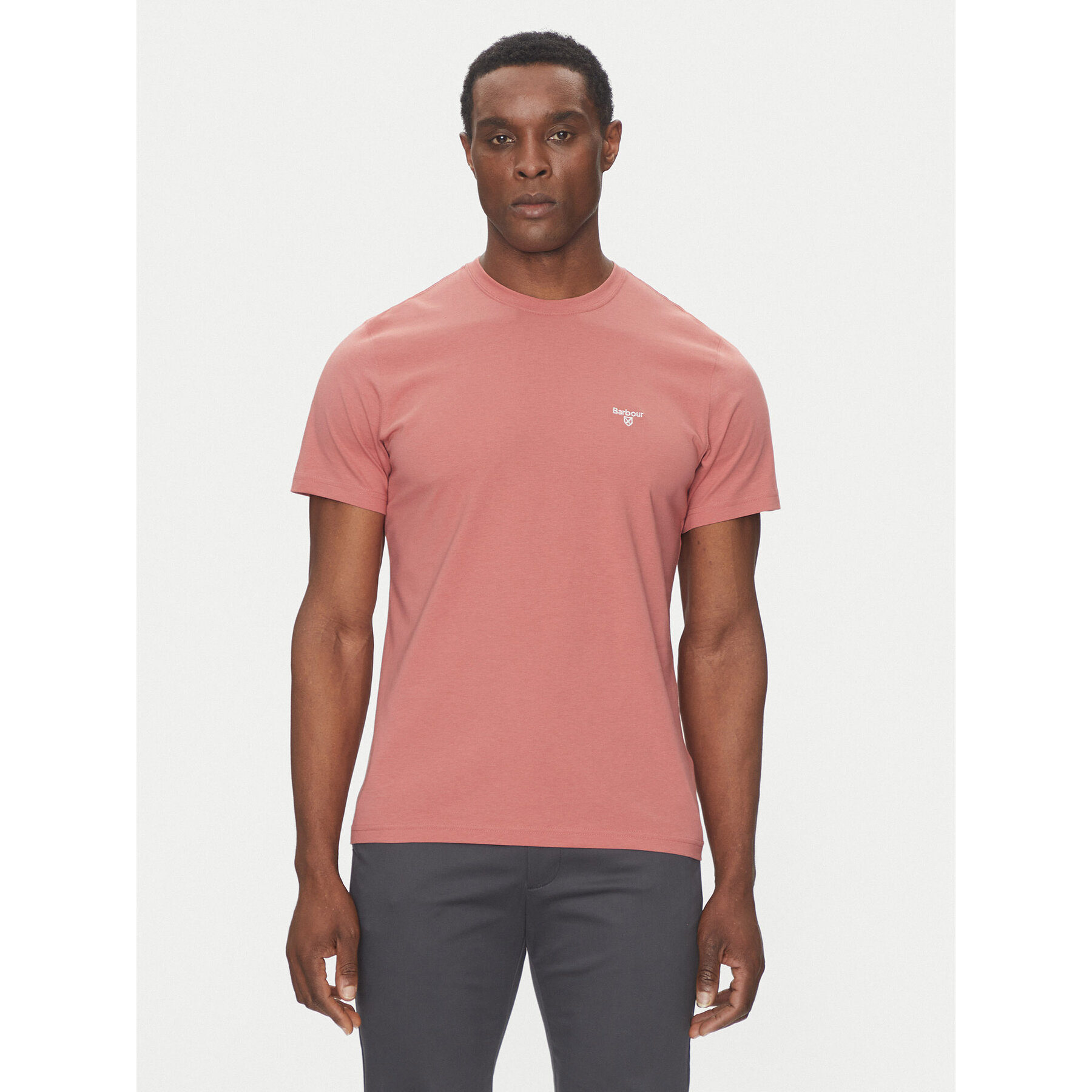 Barbour T-Shirt Essential Sports MTS0331PI55 Rosa Tailored Fit