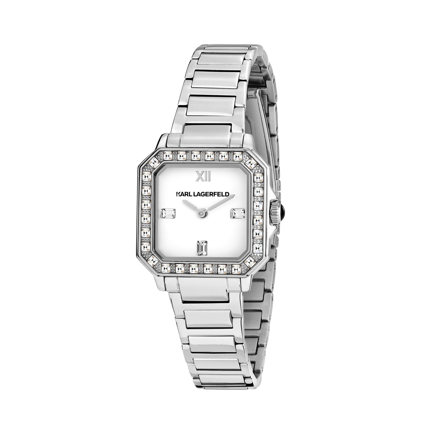 Hodinky KARL LAGERFELD R0553102503 Strieborná