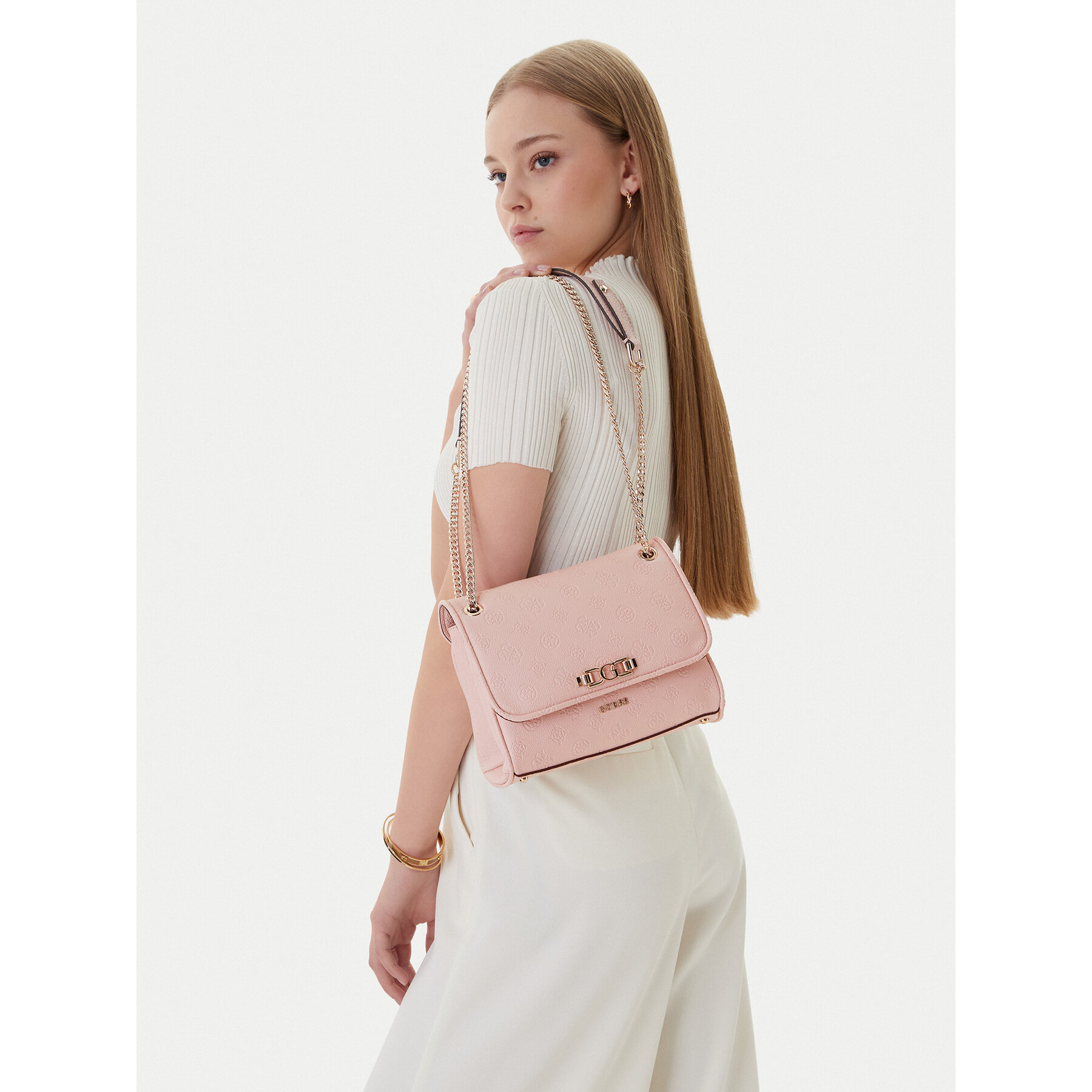 Τσάντα Guess Anise HWPD99 16210 Ροζ