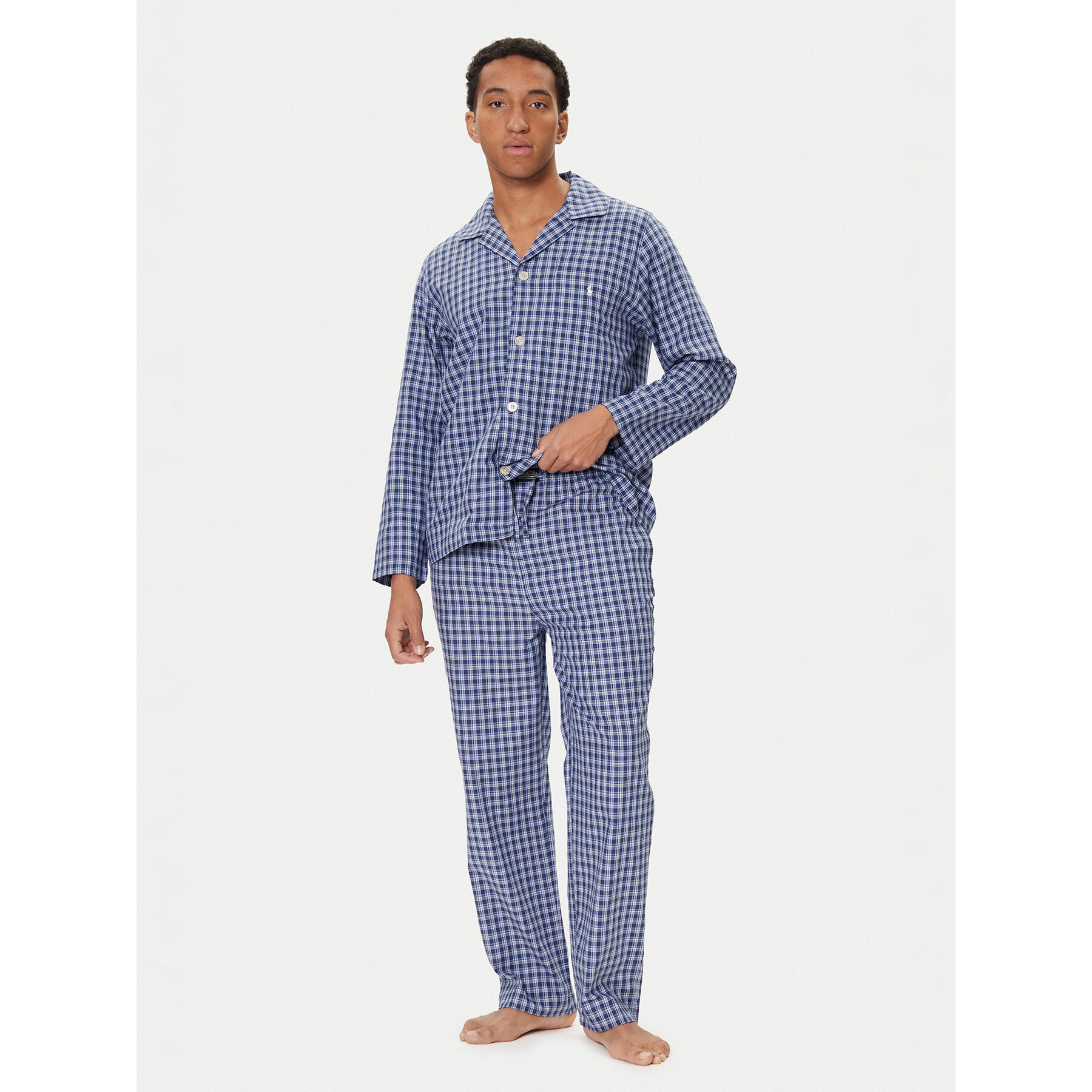 Polo Ralph Lauren Pyjama 714899627012 Blau Regular Fit