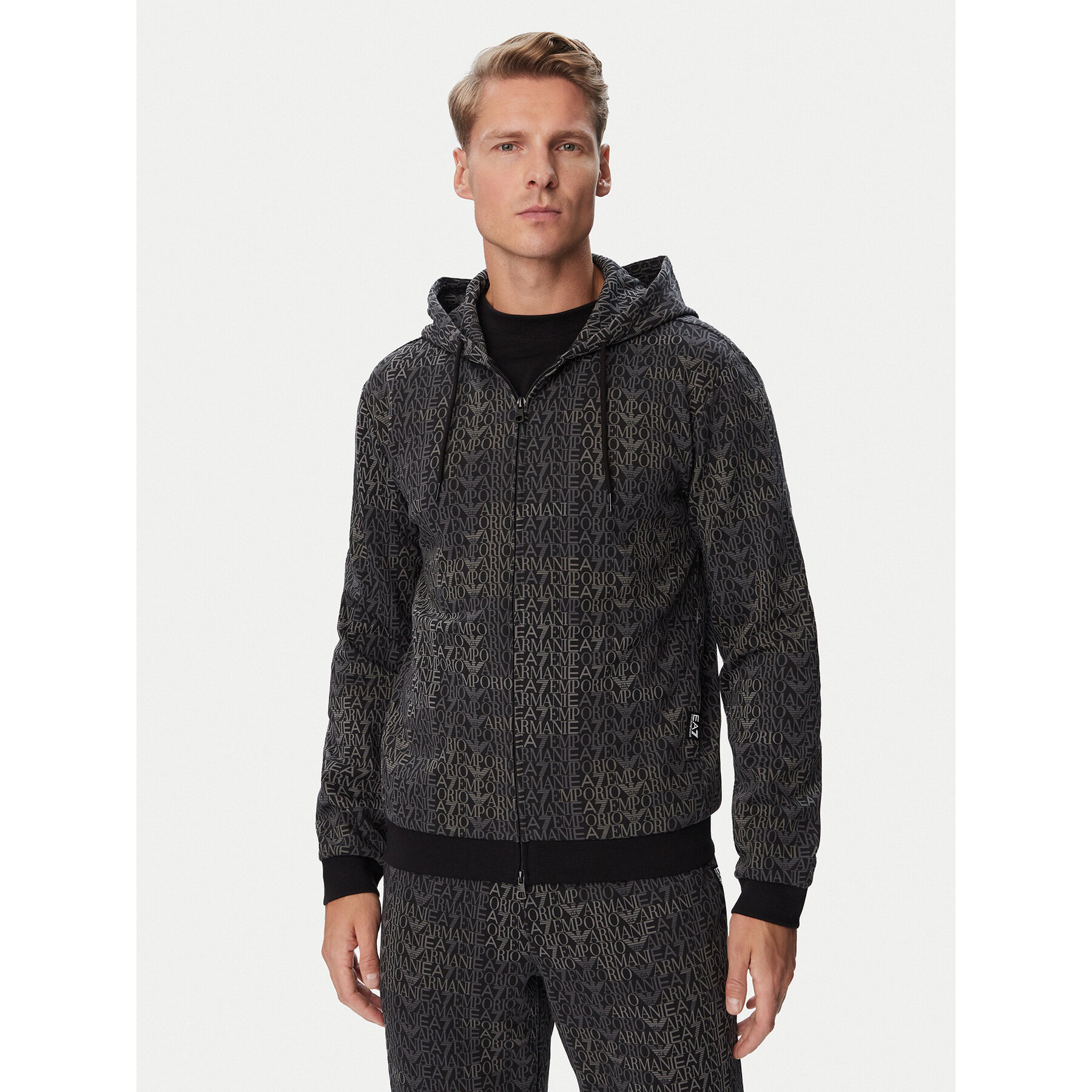 EA7 Emporio Armani Sweatshirt 7M002206 AF12660 FC099 Schwarz Regular Fit