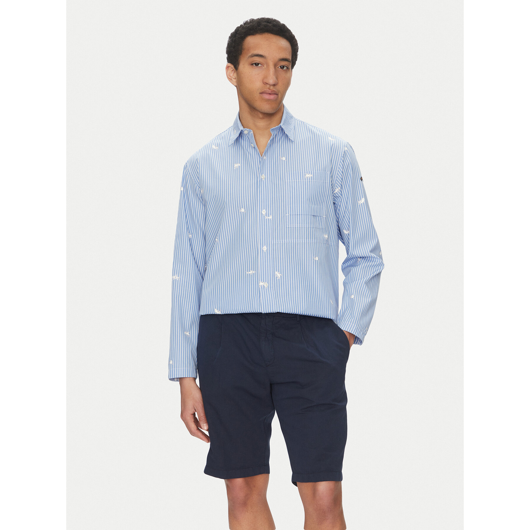 Paul&Shark Hemd 25413240 Blau Relaxed Fit