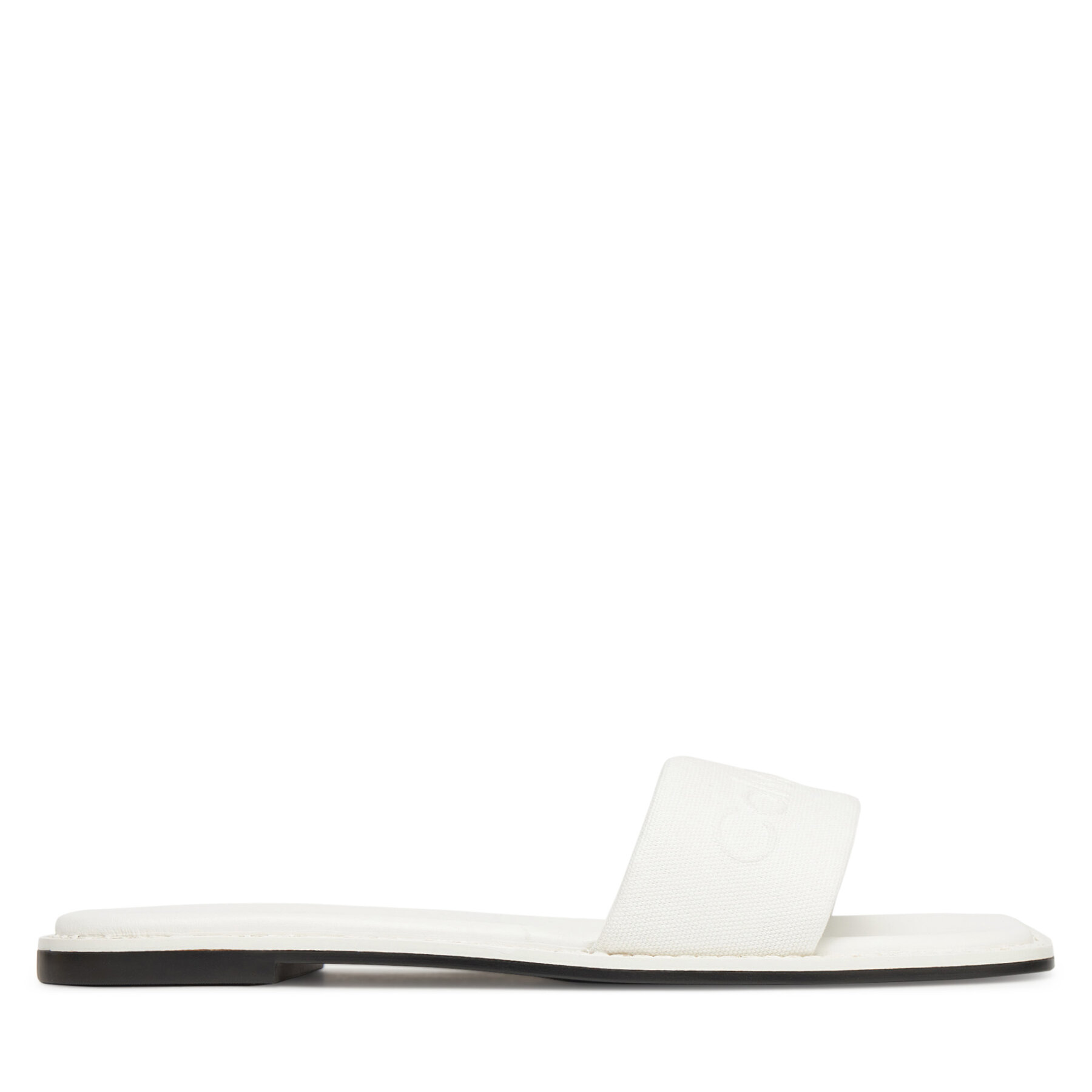 Şlapi Calvin Klein Flat Slide - He HW0HW02378 Alb