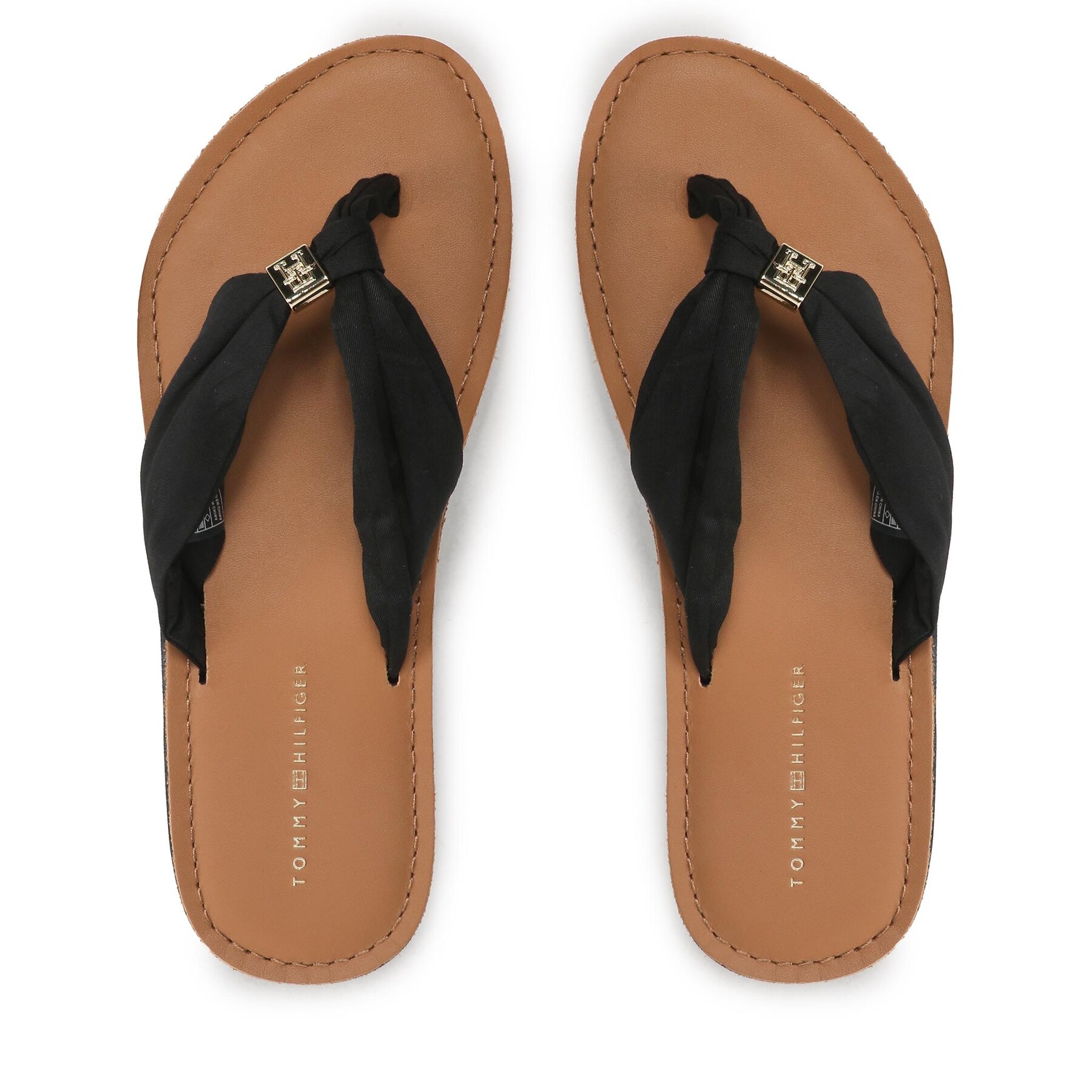 Tommy Hilfiger Σαγιονάρες Tommy Hilfiger Th Elevated Beach Sandal FW0FW06985 Μαύρο