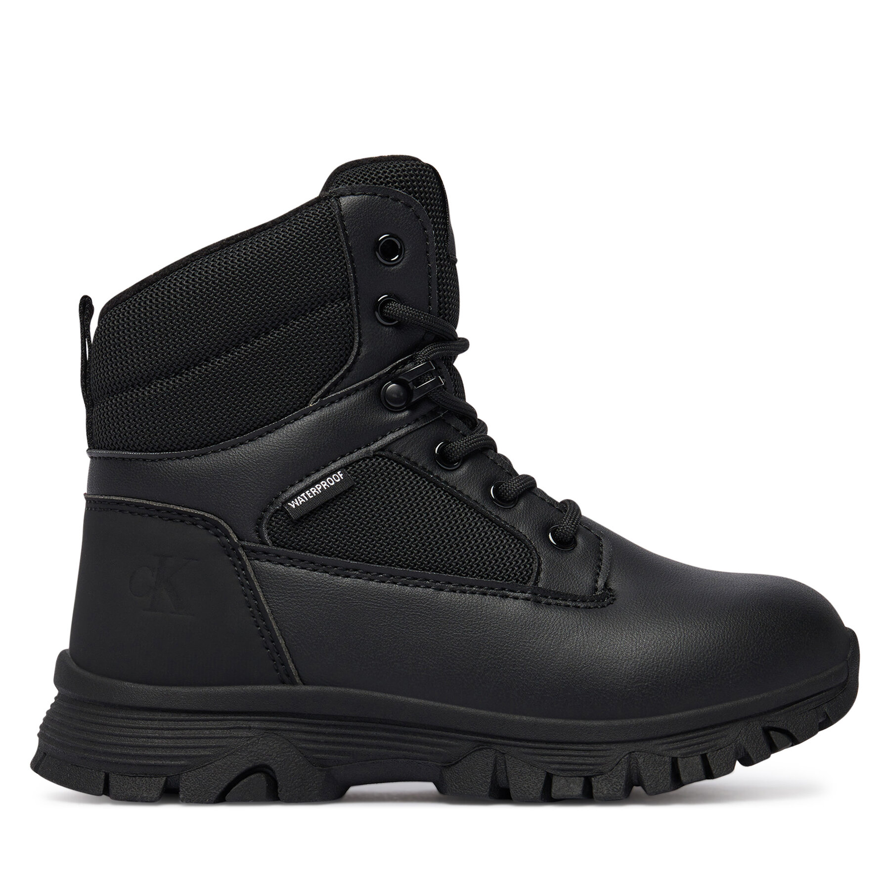 Snehule Calvin Klein Lace-Up Bootie V3X5-83190-1485 S Čierna