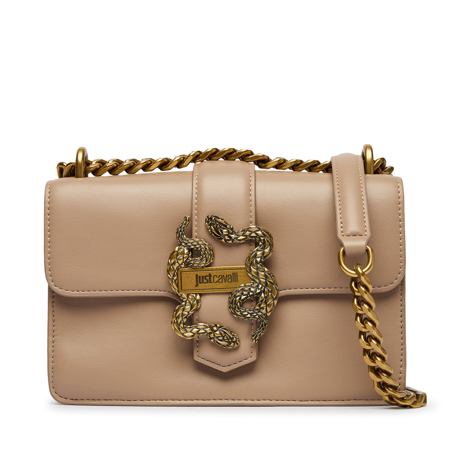Torbica Just Cavalli Iconic Snakes 81RA4BAF ZSA89 Bež