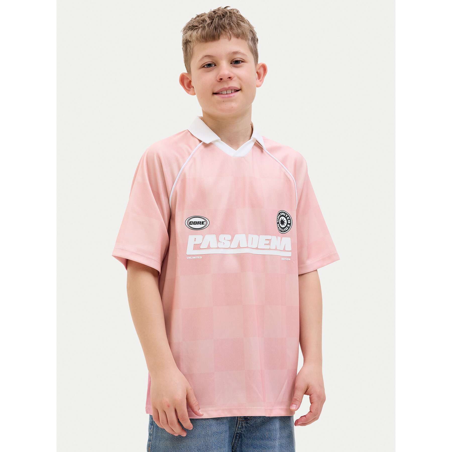 Jack & Jones Junior Polo marškinėliai 12278700 Rožinė Loose Fit