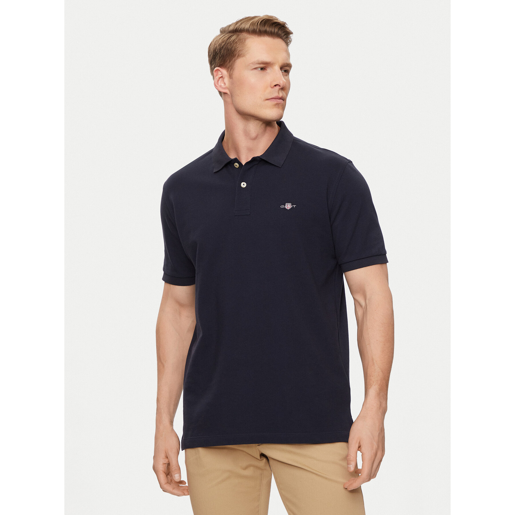 Gant Polo Shield 2210 Blu scuro Regular Fit