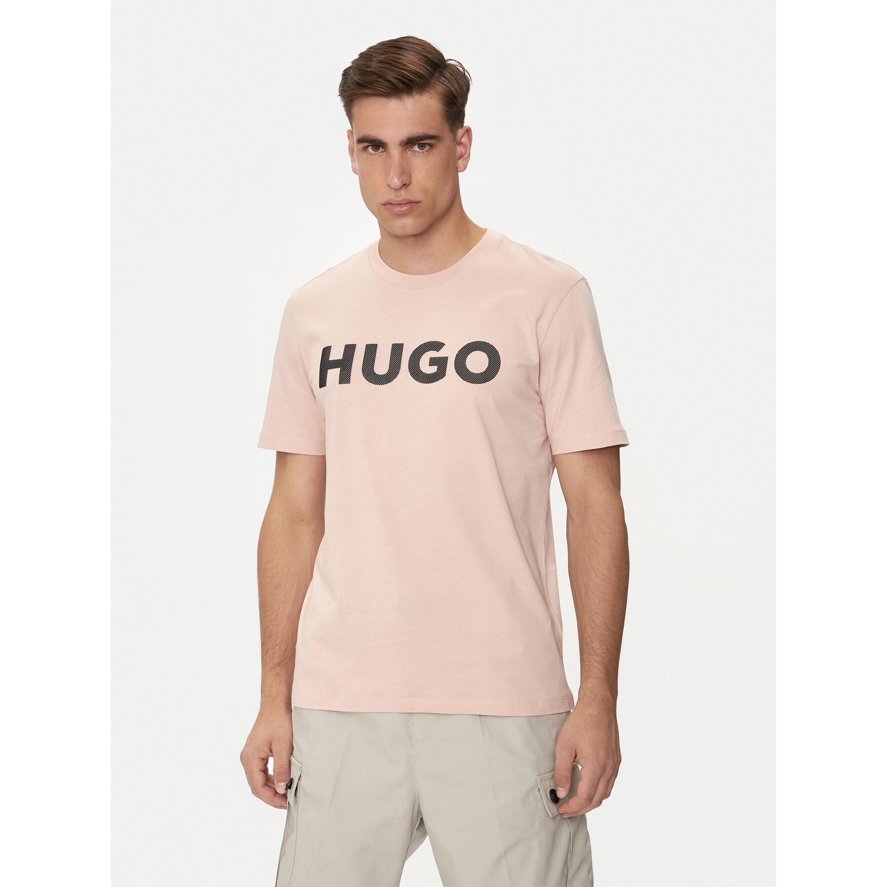 Hugo T-shirt Dulivio 50513309 Rosa Regular Fit