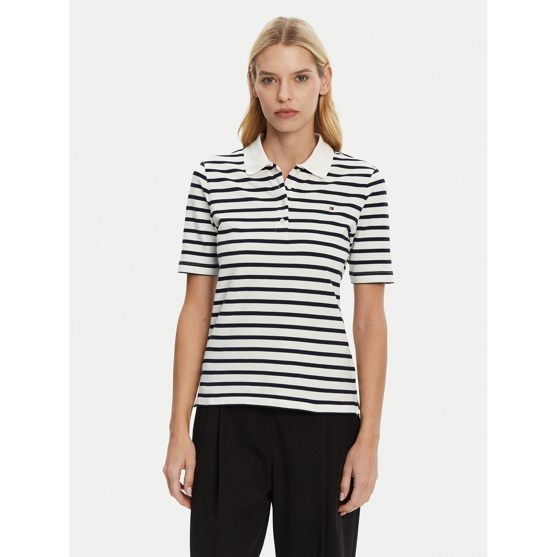 Tommy Hilfiger Polo majica 1985 WW0WW43224 Mornarsko modra Regular Fit